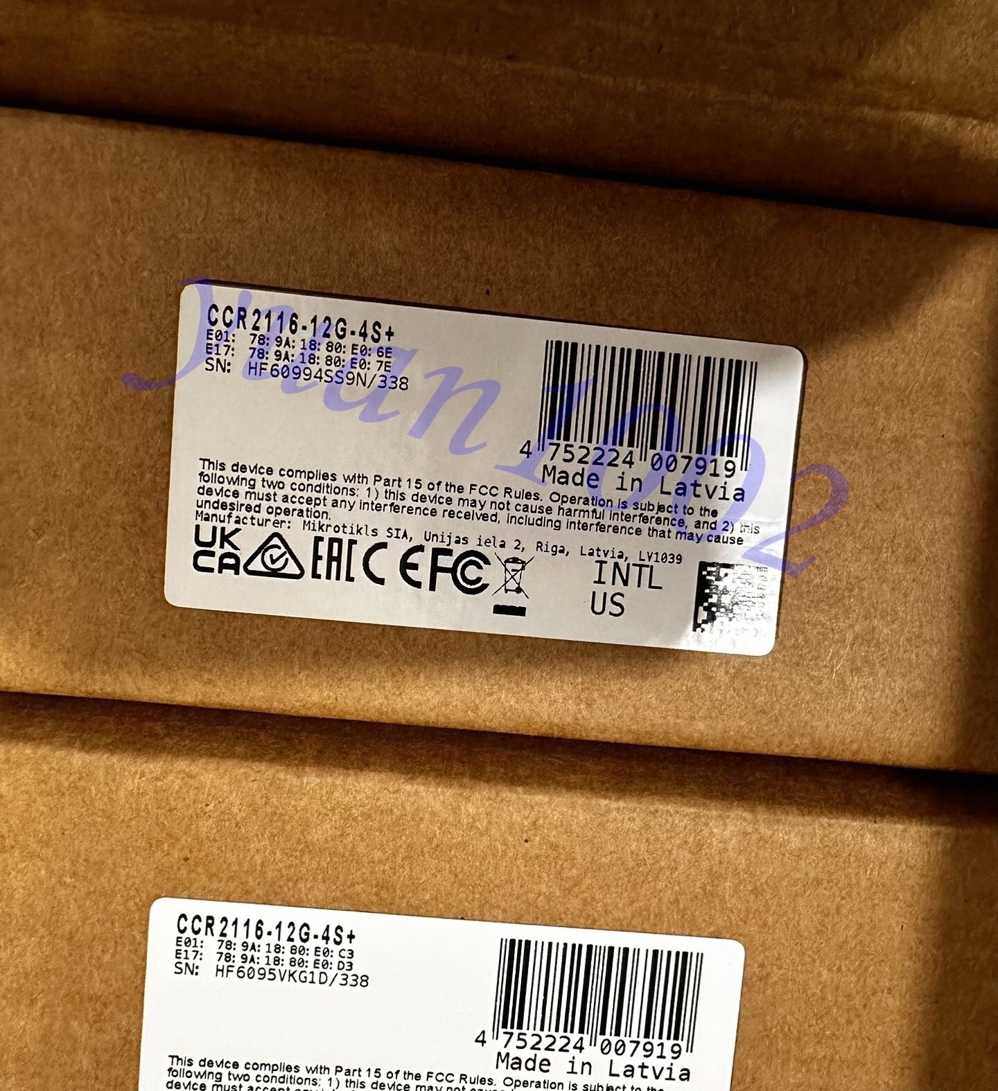 NEW Mikrotik CCR2116-12G-4S+ 16 core 10 Gigabit enterprise ROS router