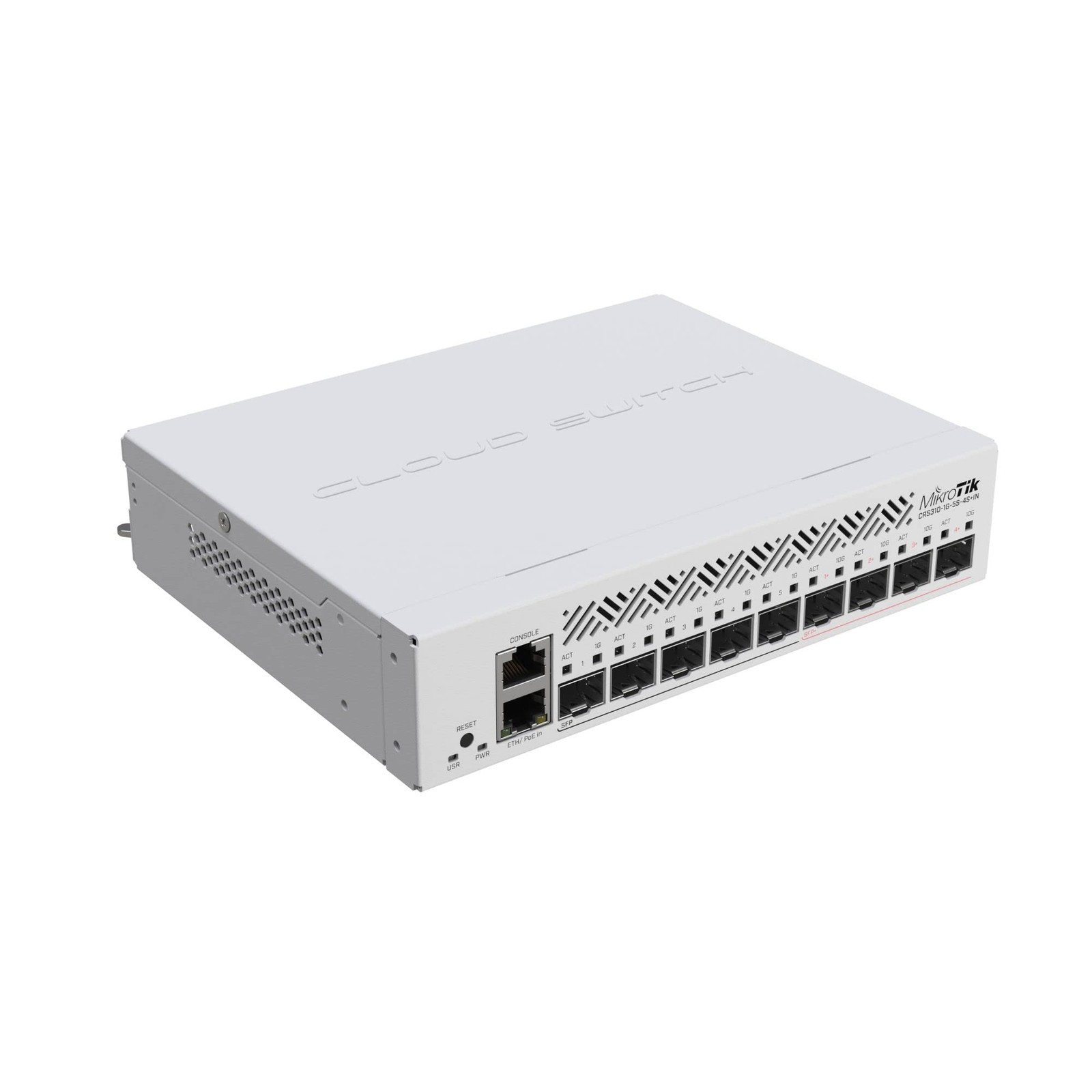 CRS310-1G-5S-4S+in 5 x SFP Ports 4 x SFP+ Ports and 1 x Gigabit Ethernet Port