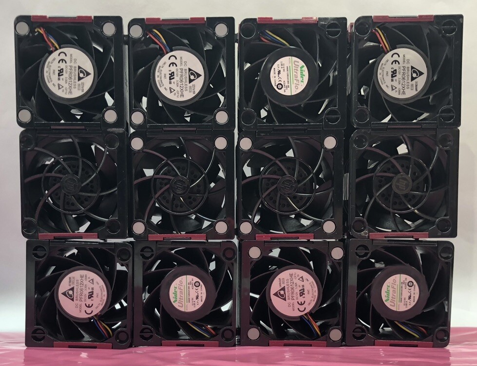 [LOT OF 12] HP Server Cooling Fan [654577-003] for ProLiant DL380p/DL385p/DL380e