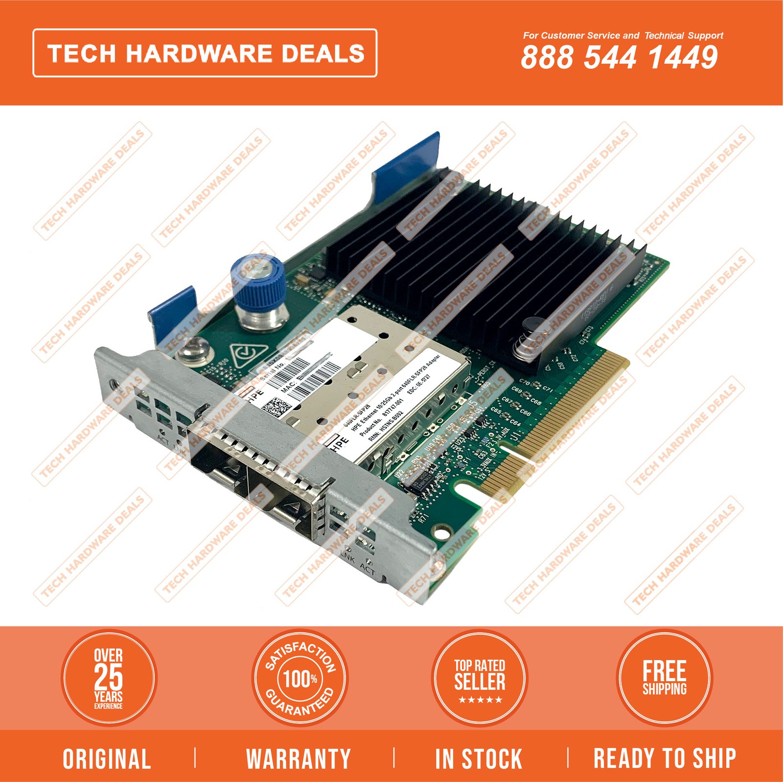 840139-001    HPE Ethernet 10/25Gb 2-port 640FLR-SFP28 Adapter