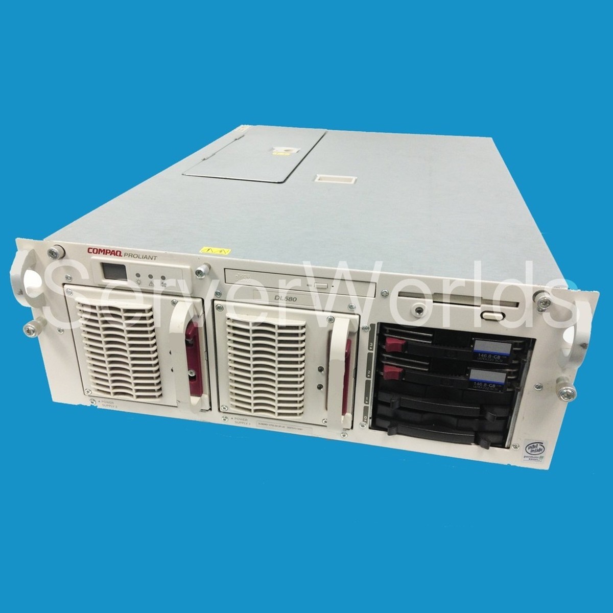 HP 155618-003  Proliant DL580 Dual 900MHz 2MB 512MB  RAM 3 x 146.8GB 10K RPS