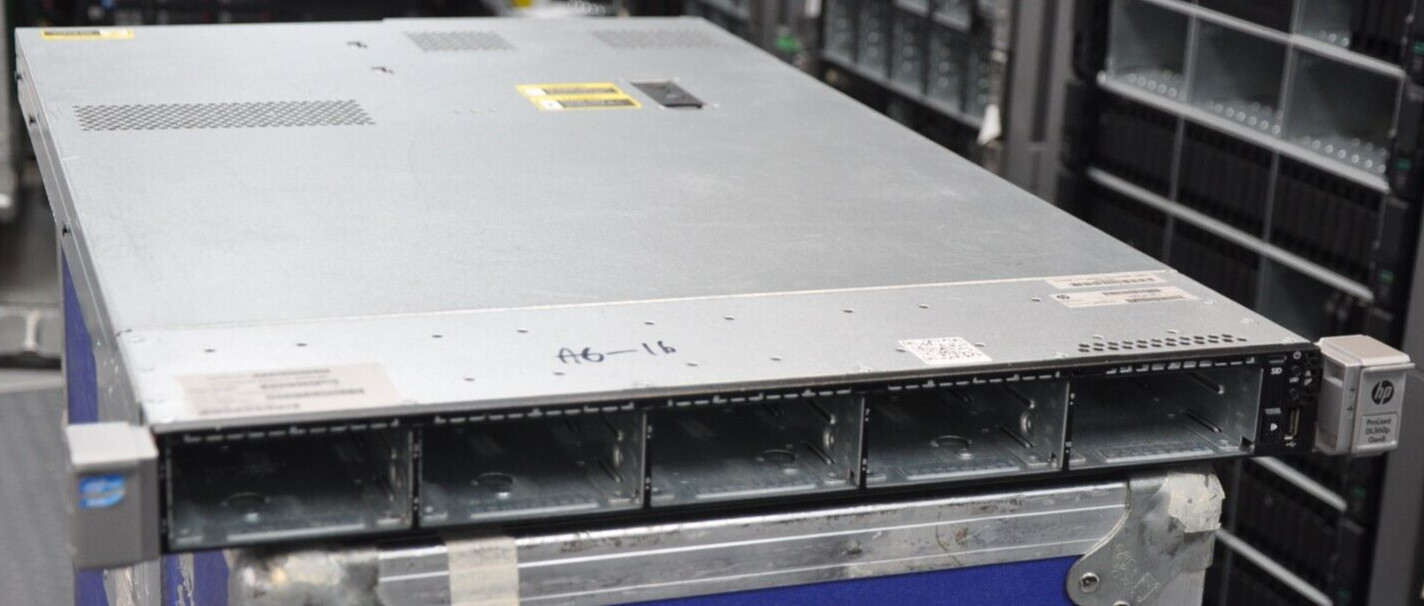 HP DL360p Gen8 G8 10-bay 2.5″ 2x E5-2670 2.60Ghz 8-Core XEON 32GB RAM 2x PS
