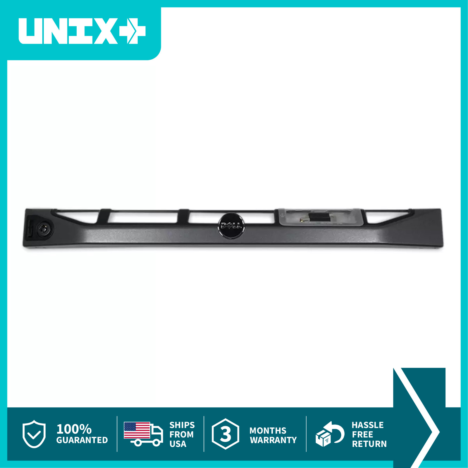 New 1U Dell PowerEdge R420 R430 R620 R630 Server Front Bezel Faceplate w/ Key