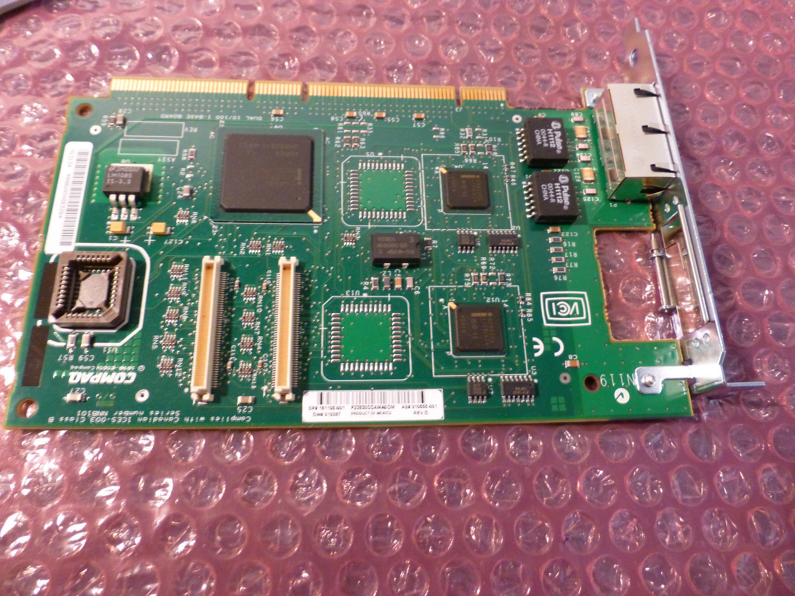 HP Server NIC 2 Port 10/100 PN:  161105-001  in a  DL380 G2 G3