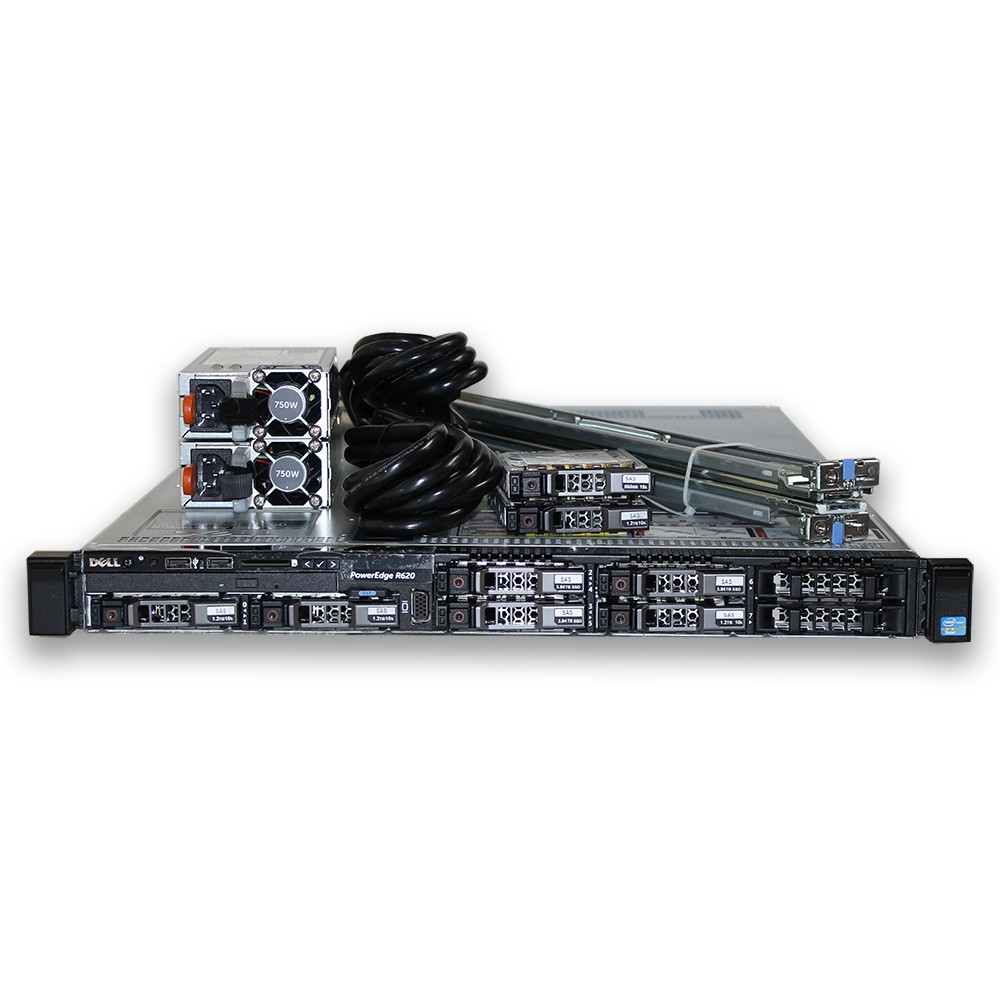 Dell PowerEdge R620 Server 2x E5-2630v2 2.6GHz 6C 64GB 4x 300GB 10K H710