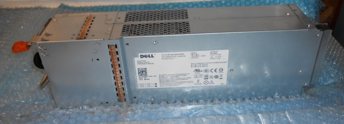 Dell L600E-S0 600W Server Power Supply for MD1220/MD3200/MD3600 | GV5NH /0GV5NH