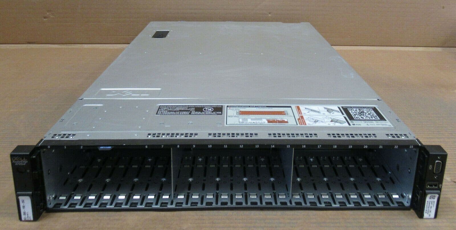 Dell Poweredge R720xd 2x Xeon E5-2670 2.60 GHz 8C 32GB H710 2x750w