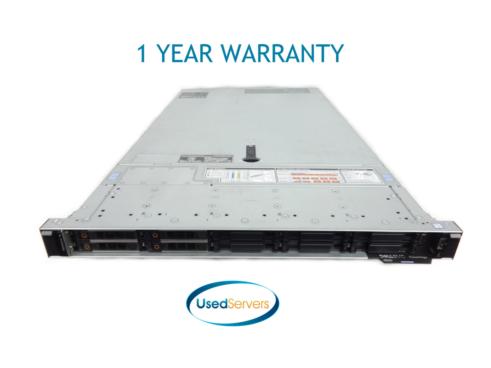 Dell Poweredge R640 10SFF 64GB 24Cores=2xGold 5118 2.3GHZ 4×1.8TB 10K 12G H730P