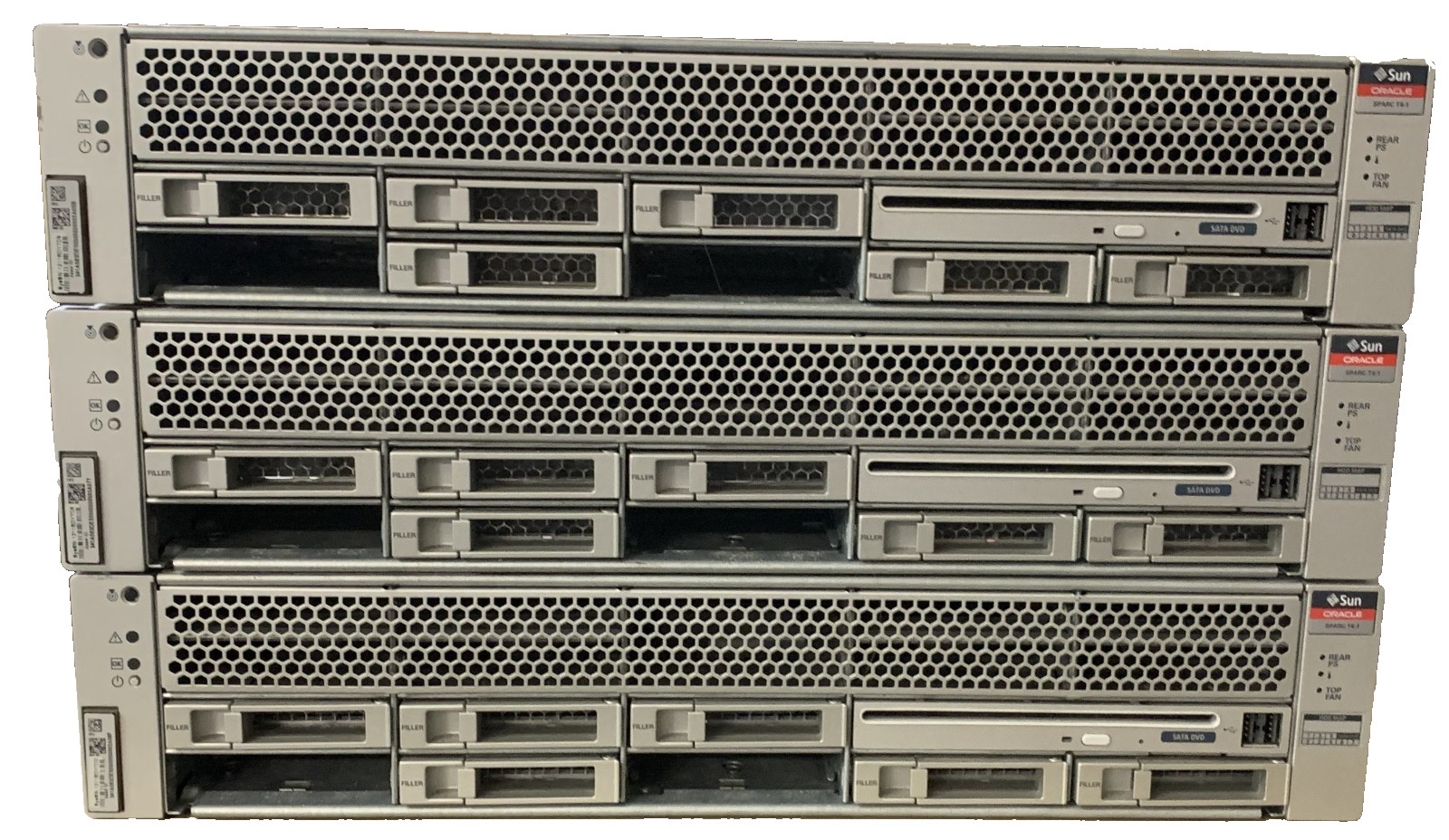 QTY 1 – Sun Oracle SPARC T4-1 8-Core 2U 2.85GHz 128GB RAM –  No HDD or RAILS