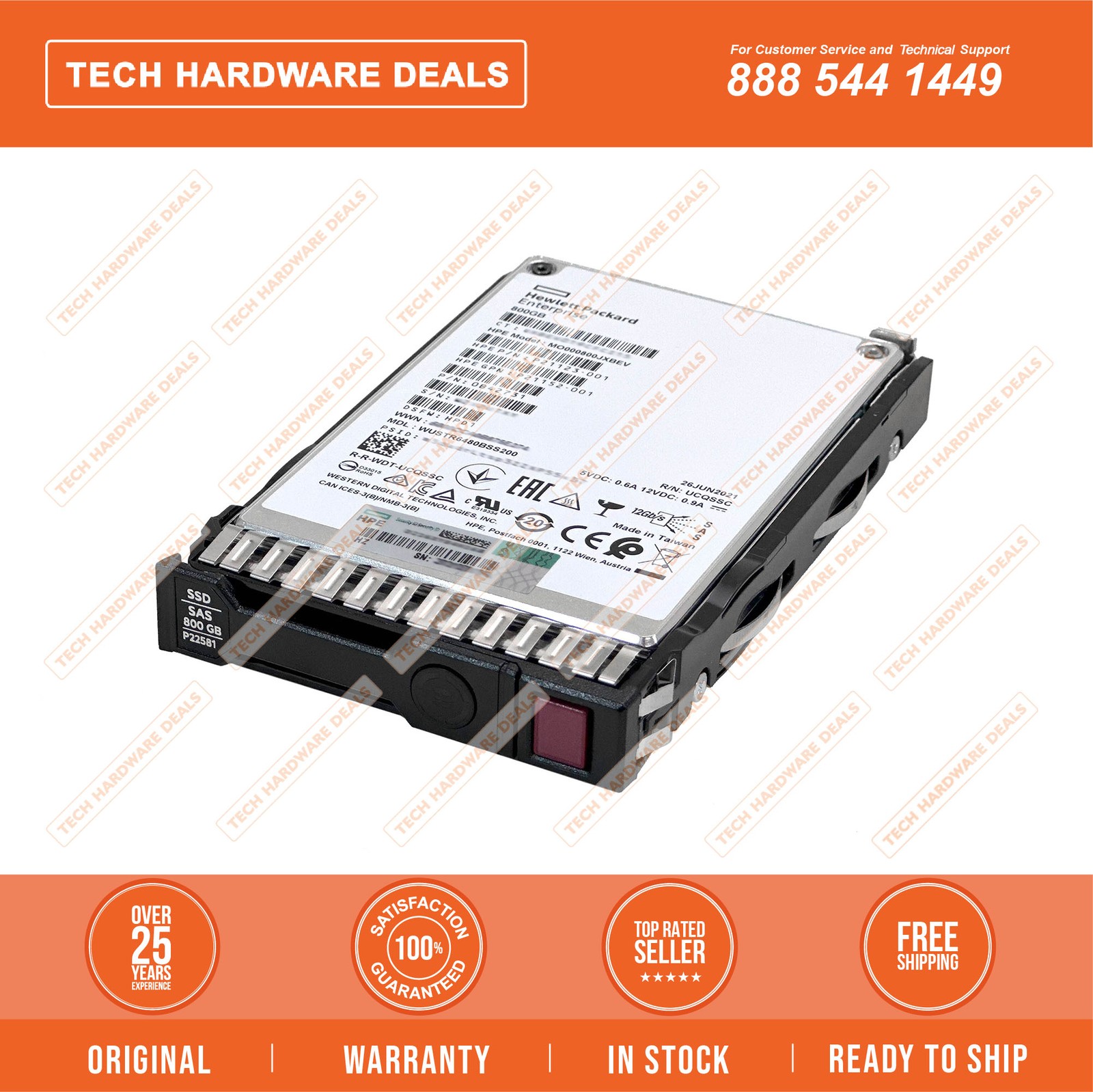 P21131-B21    HPE 800GB SAS 12G MU SFF SC SS540 SSD