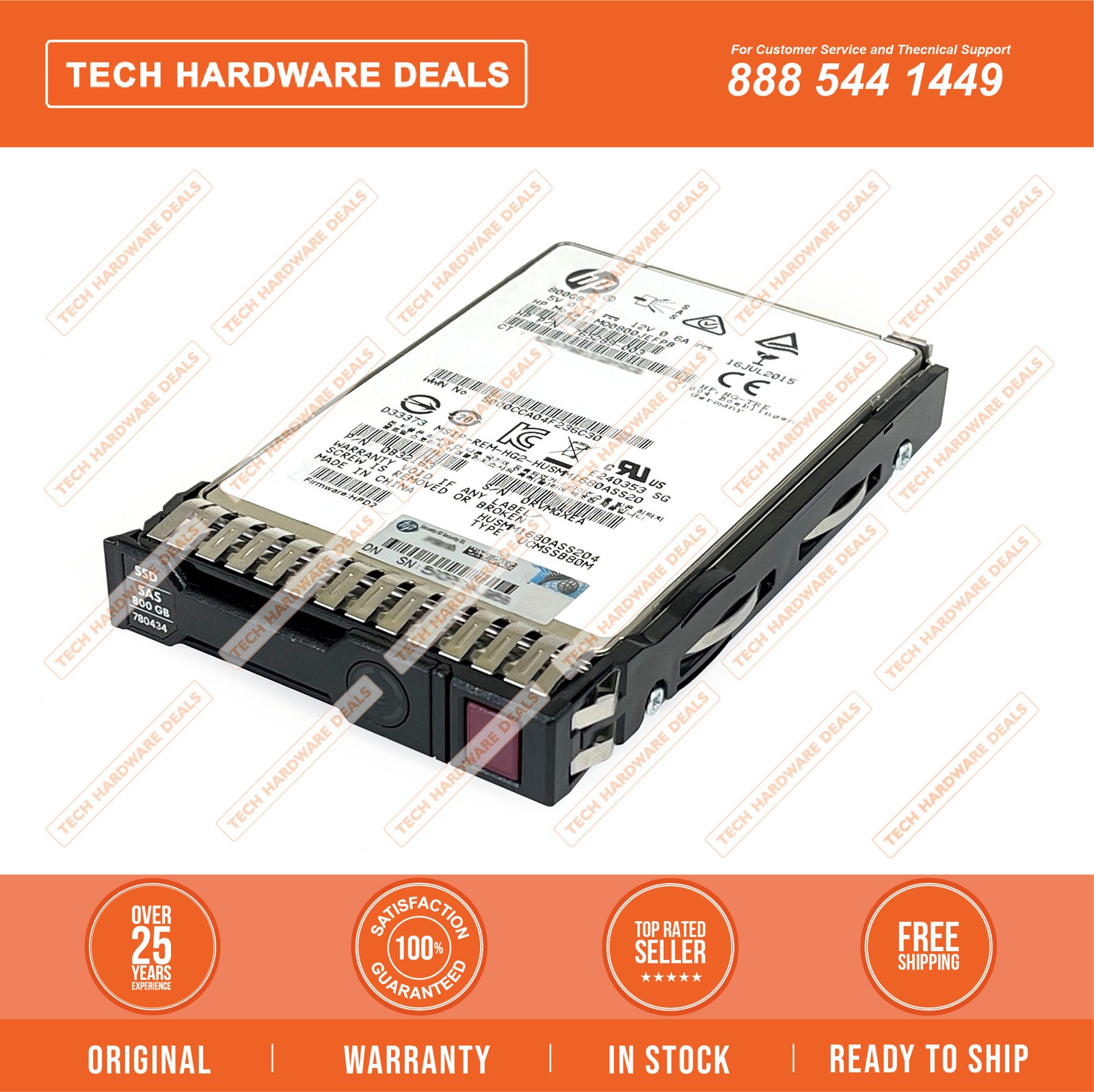 780434-001    HPE 800GB SAS 12G ME SFF SC H2 SSD