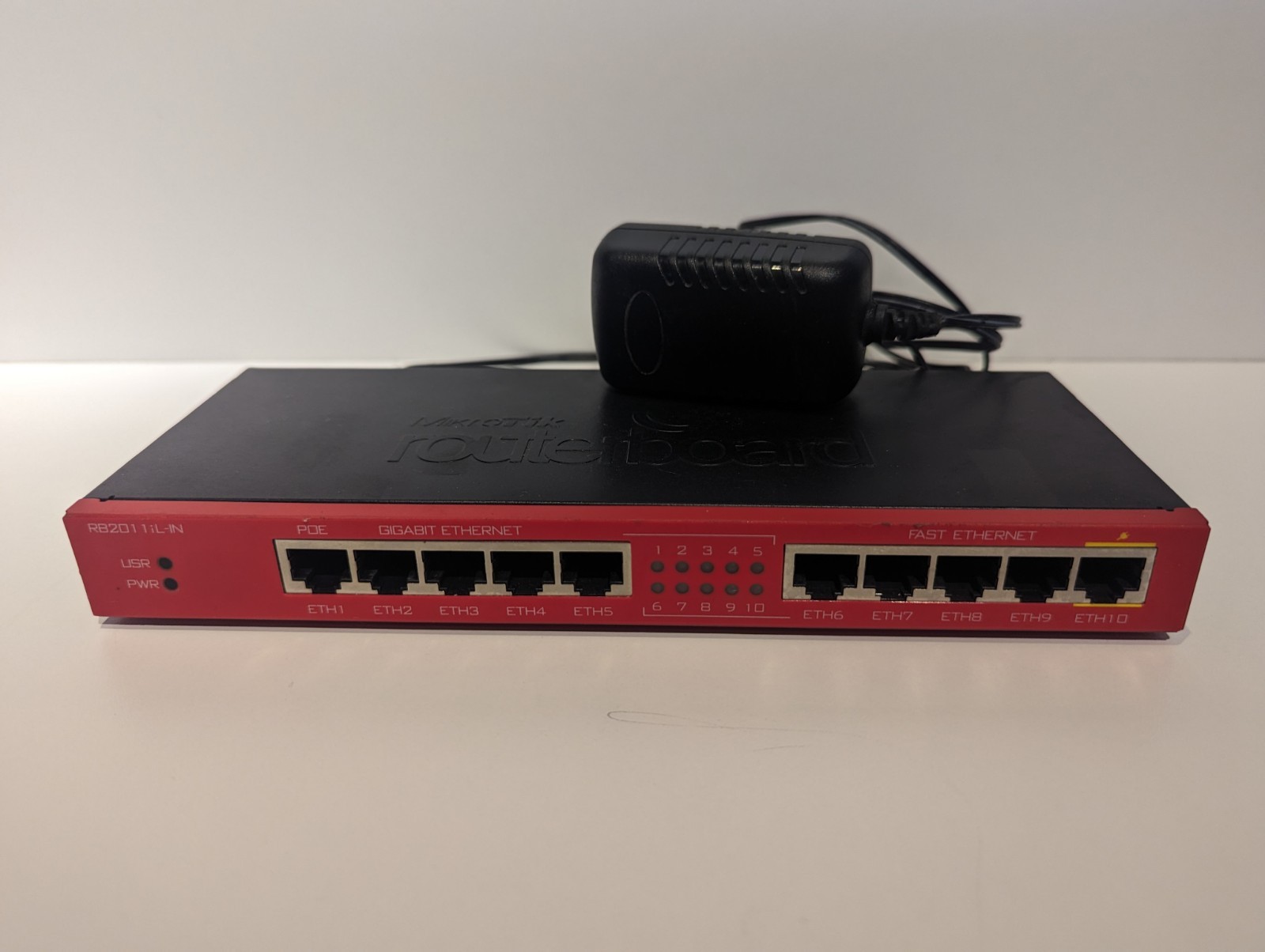 MikroTik RouterboardD RB2011iL-IN w/Power Supply Free Shipping