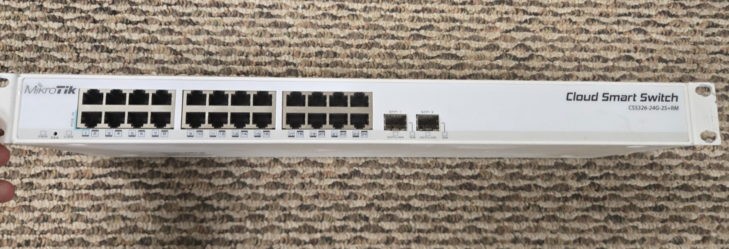 MikroTik CSS326-24G-2S+RM Switch 24xGB 2xSFP+