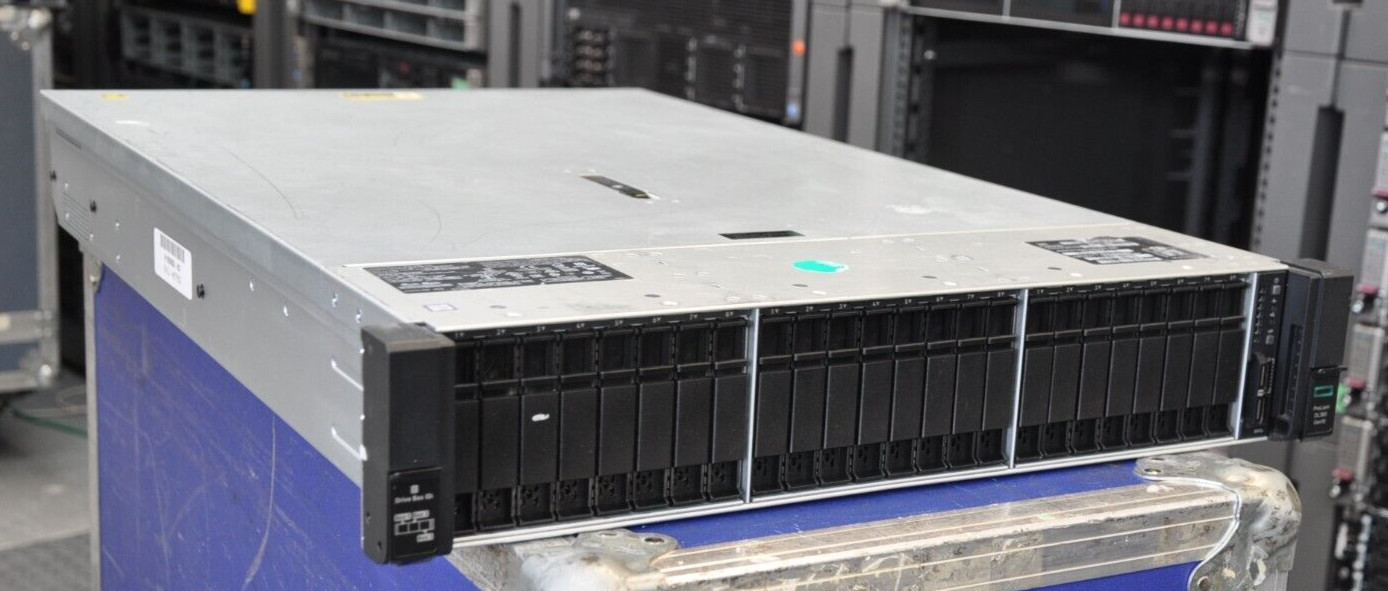 HP DL380 Gen10 G10 24 SFF 2x XEON GOLD 6134 3.2Ghz 8-Core 128GB RAM P408i-a 2xPS
