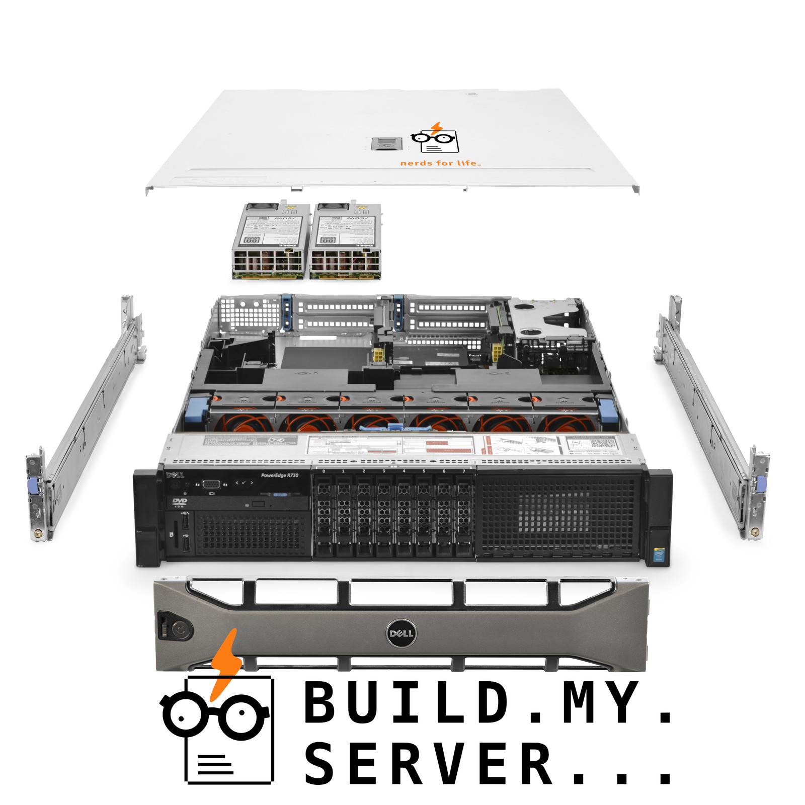 Dell PowerEdge R730 Server 2x E5-2620v3 2.40Ghz 12-Core 64GB RAM 8x 600GB 15K
