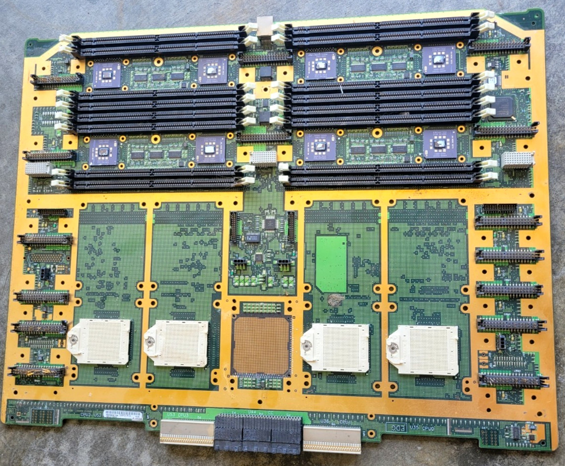 Circuit Board Backplane Pins Fingers Gold Plated Recovery Scrap HP Server ART