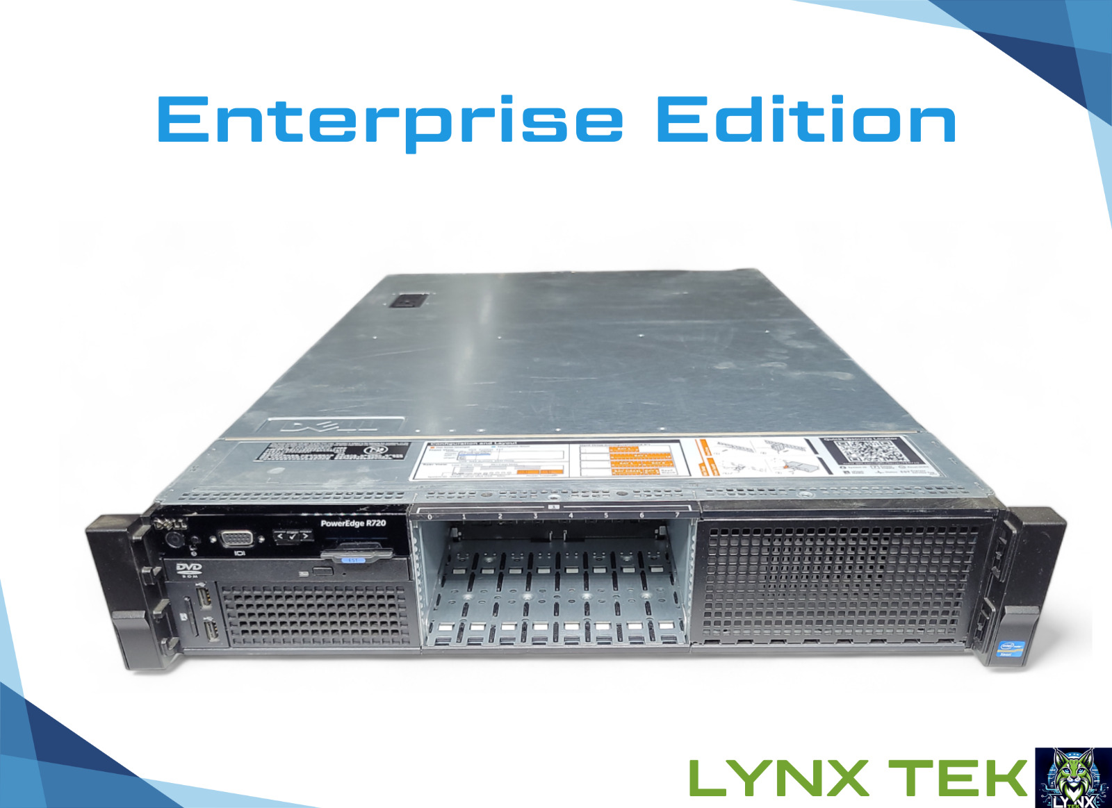 Dell PowerEdge R720 8SFF 2xE5-2660=16C 7 ENT H710P | 128GB RAM | No HD | 750W