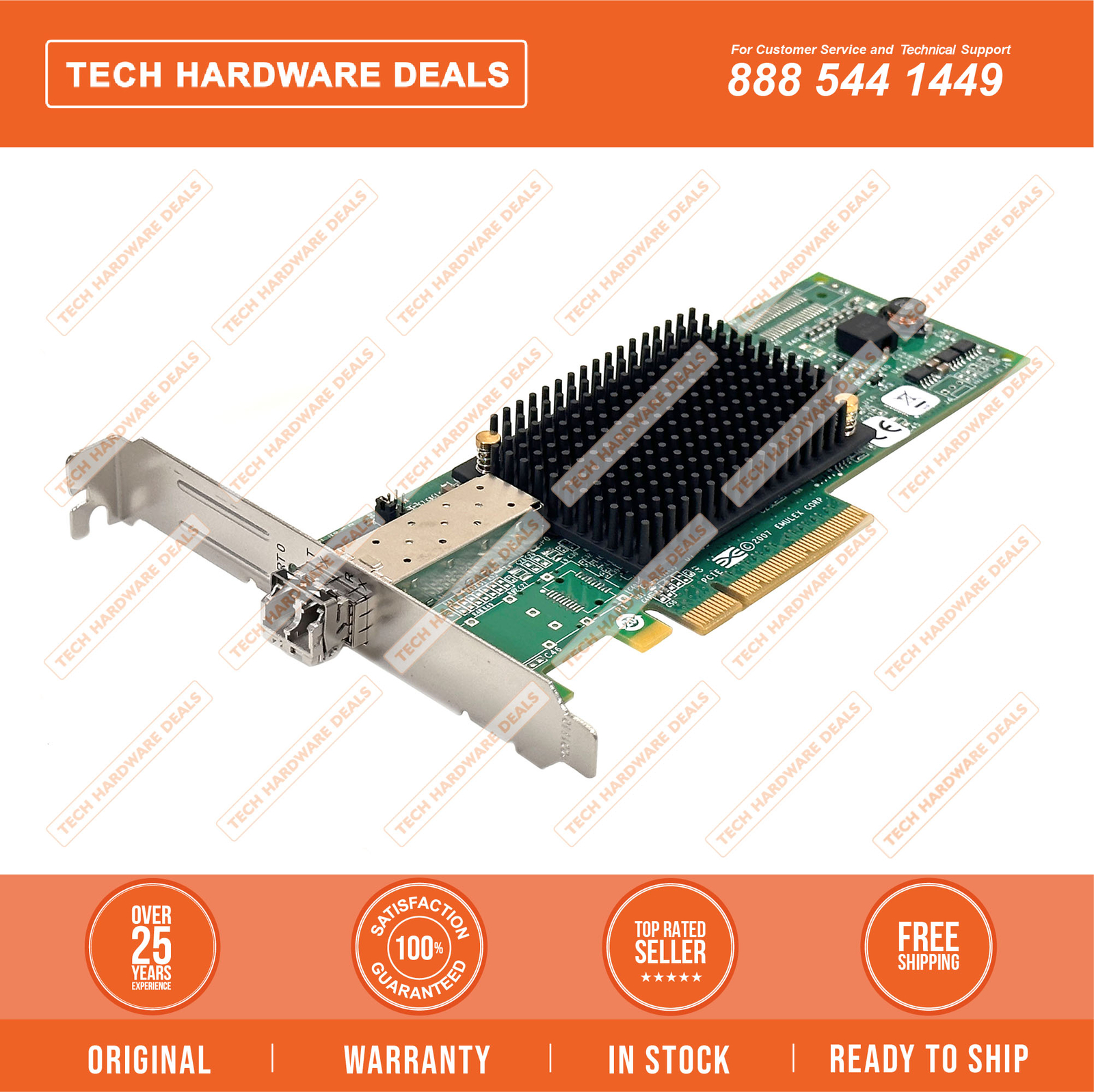 AJ762B    HP StorageWorks 81E 8Gb Single Port PCIe Fibre Channel Host Bus Adapte
