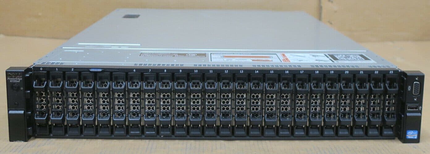 Dell PowerEdge R720xd Xeon E5-2650v2 2.6GHz 32GB H710 26x 2.5″ Bay 2U Server