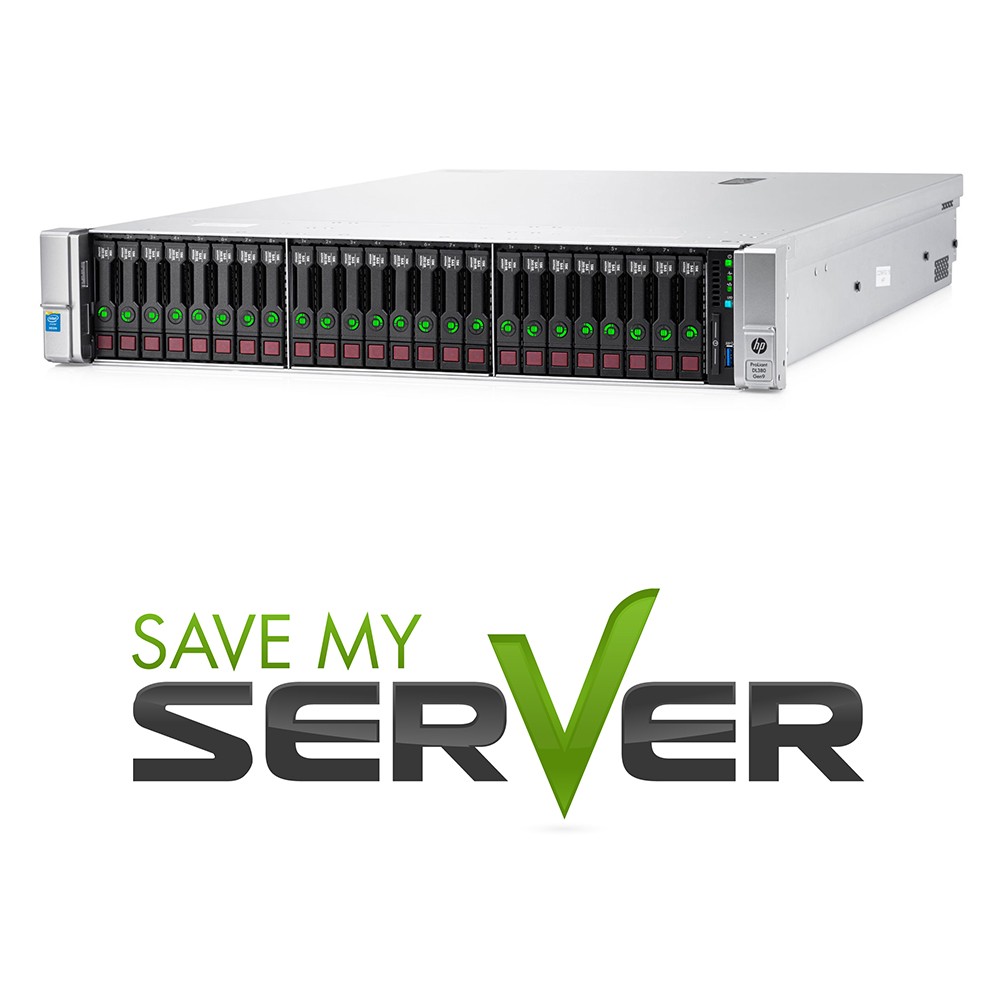 HP Proliant DL380 G9 Server | 2x E5-2680 V4 = 28 Cores | 128GB RAM | 24x Trays