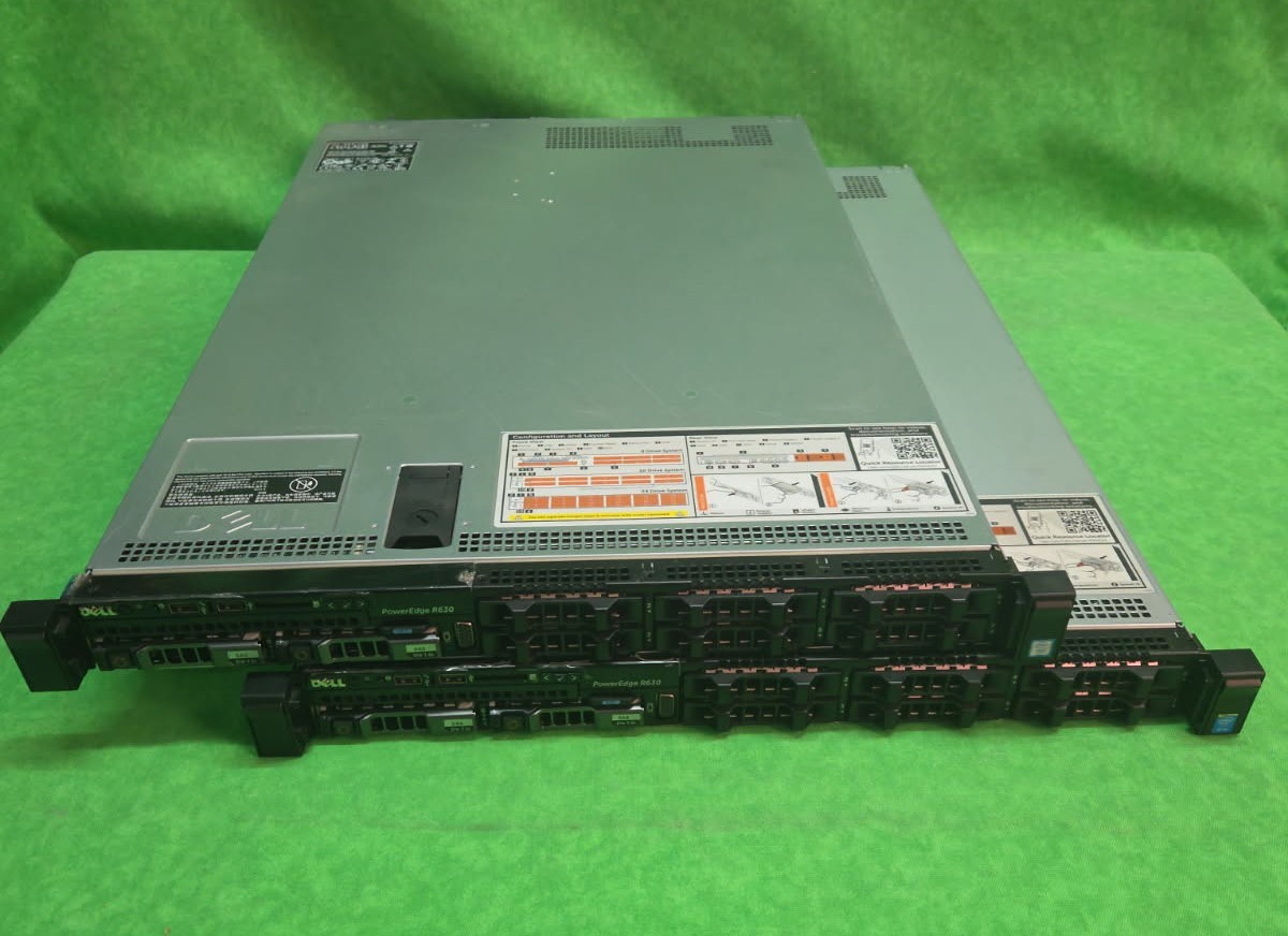 DELL R630 Servers 2x E5-2680v4 2.4GHz 28C 32GB H730 2x2TB SAS 4xRJ45  LOT OF 2