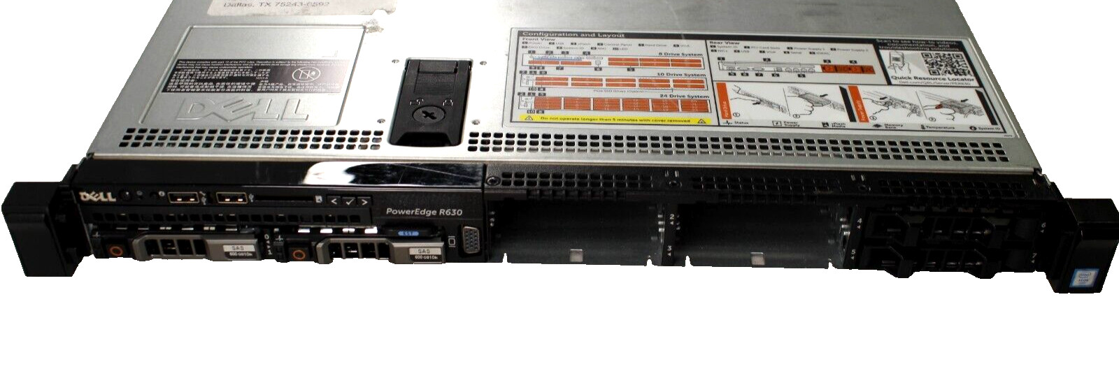 Dell PowerEdge R630 2*Xeon E5-2643v3 128GB RAM 2*900GB SAS 2*750W PSU H730 mini