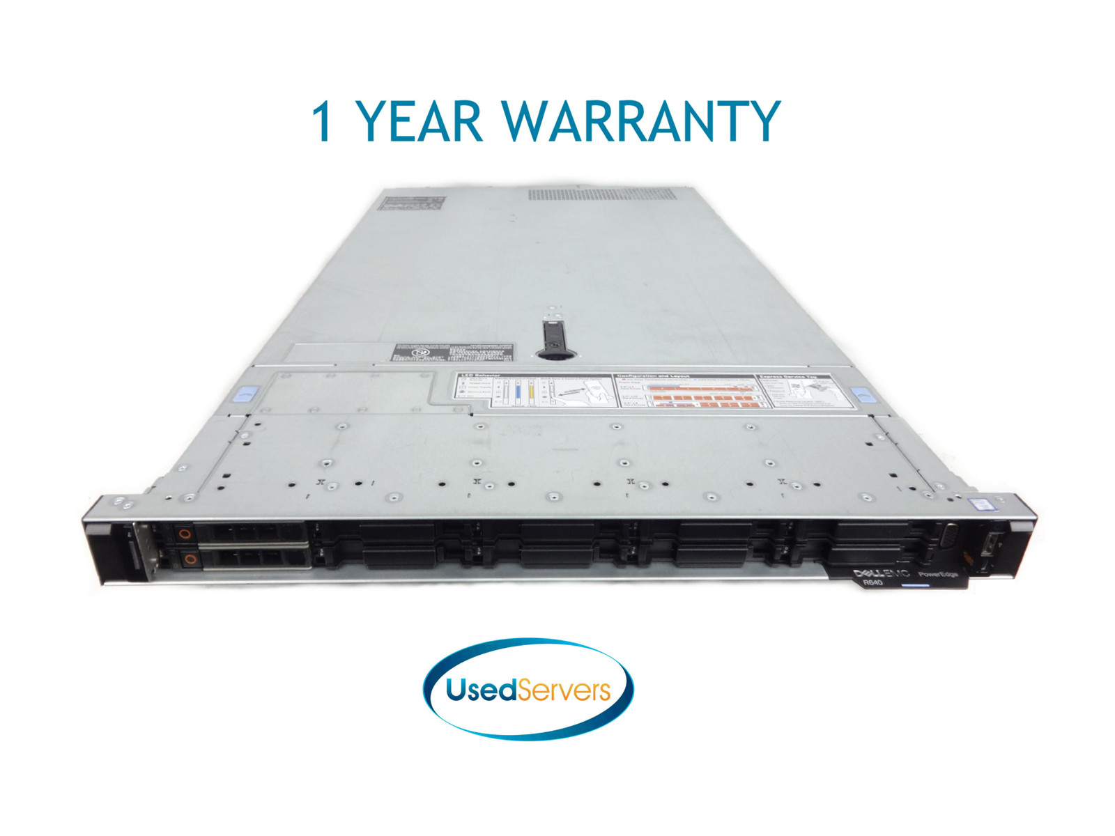 Dell R640 10SFF 2xGold 6152 2.1GHZ=44Cores 64GB 2×1.2TB 12G SAS H730P