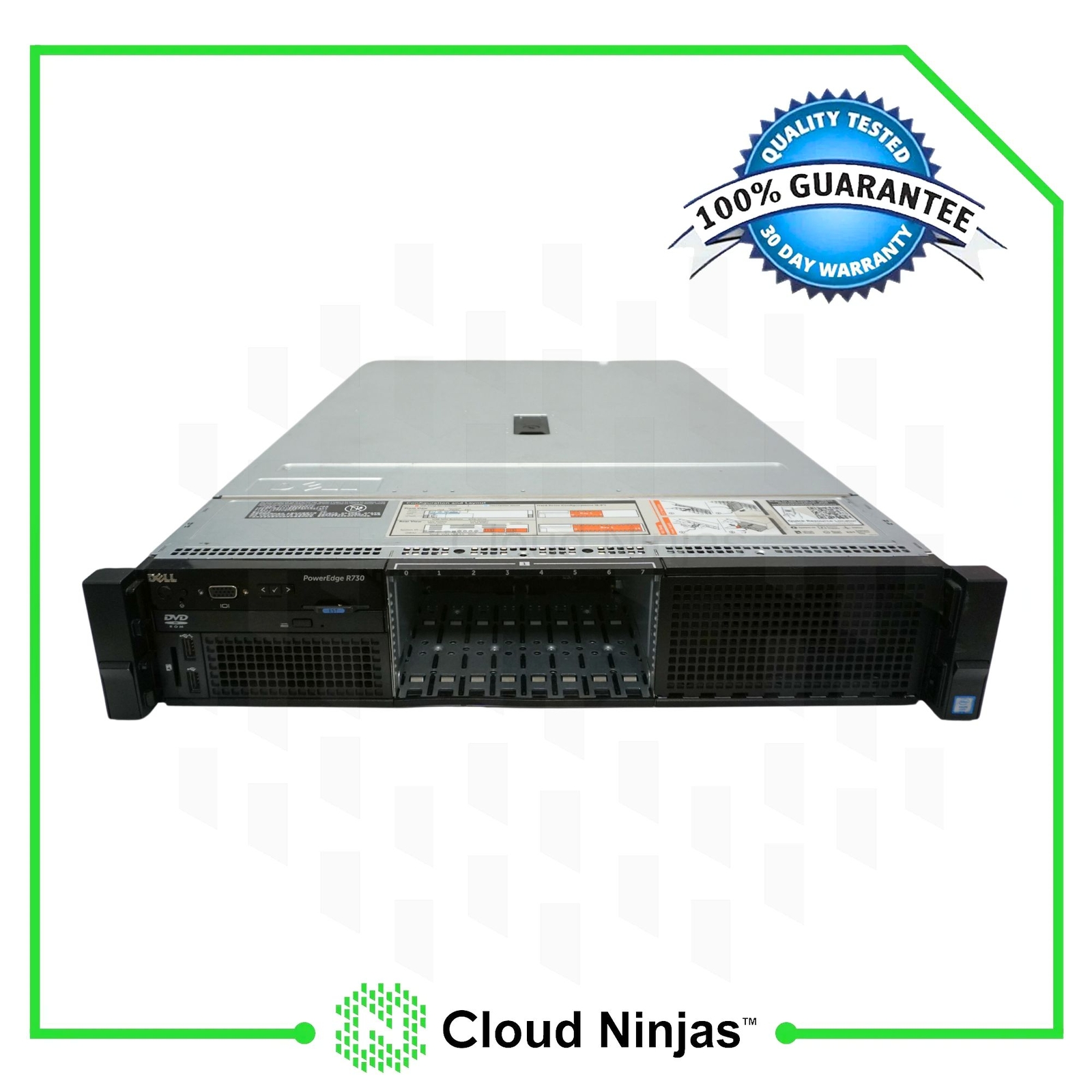 Dell PowerEdge R730 SFF 8 Bay 2x Heat Sinks PSU CTO Server No RAM CPU Forescout