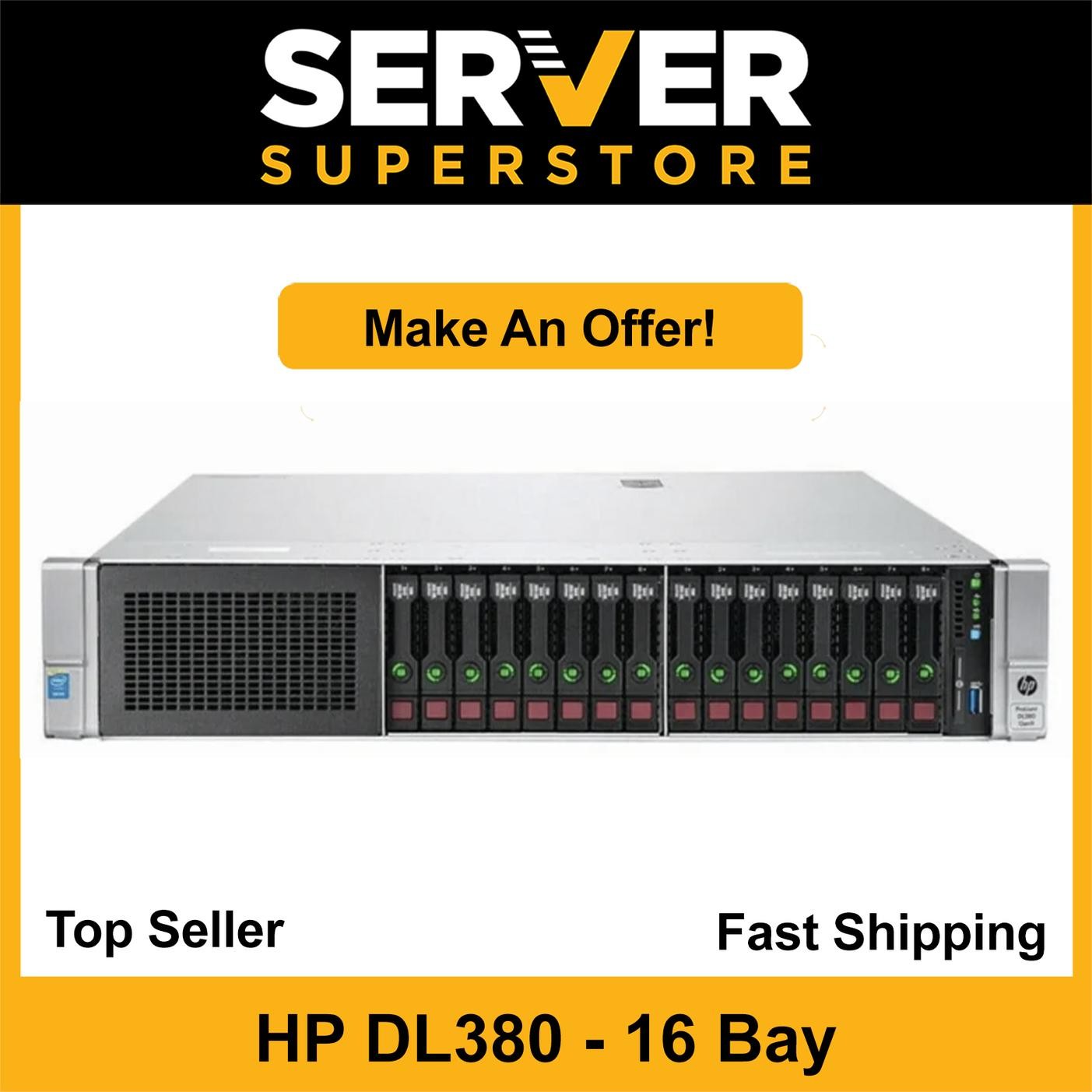 HP ProLiant DL380 G9 Server 2x E5-2650 V4 =24 Cores P440ar 64GB RAM 2x 900GB SAS