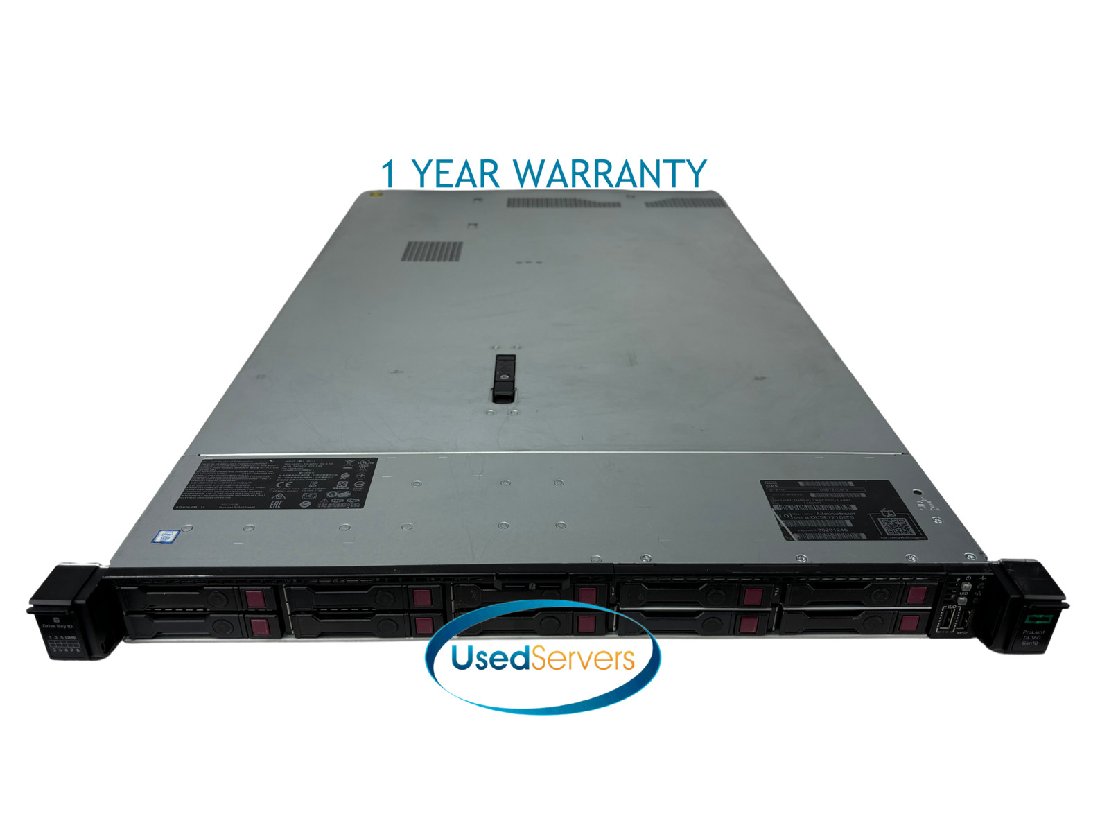HPE DL360 G10 10SFF 2xGold 6240 2.6GHZ=36Cores 64GB 10x480GB SSD P408i-a