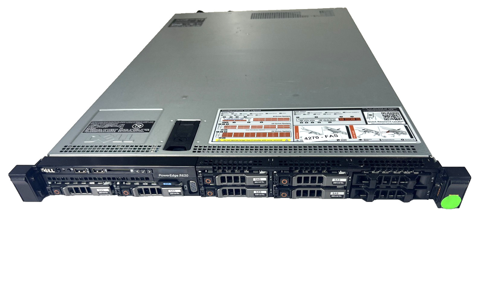 DELL PowerEdge R630 10 Bay SFF 2x E5-2660v3 2.6GHz =10C 64GB H730 6 x disk