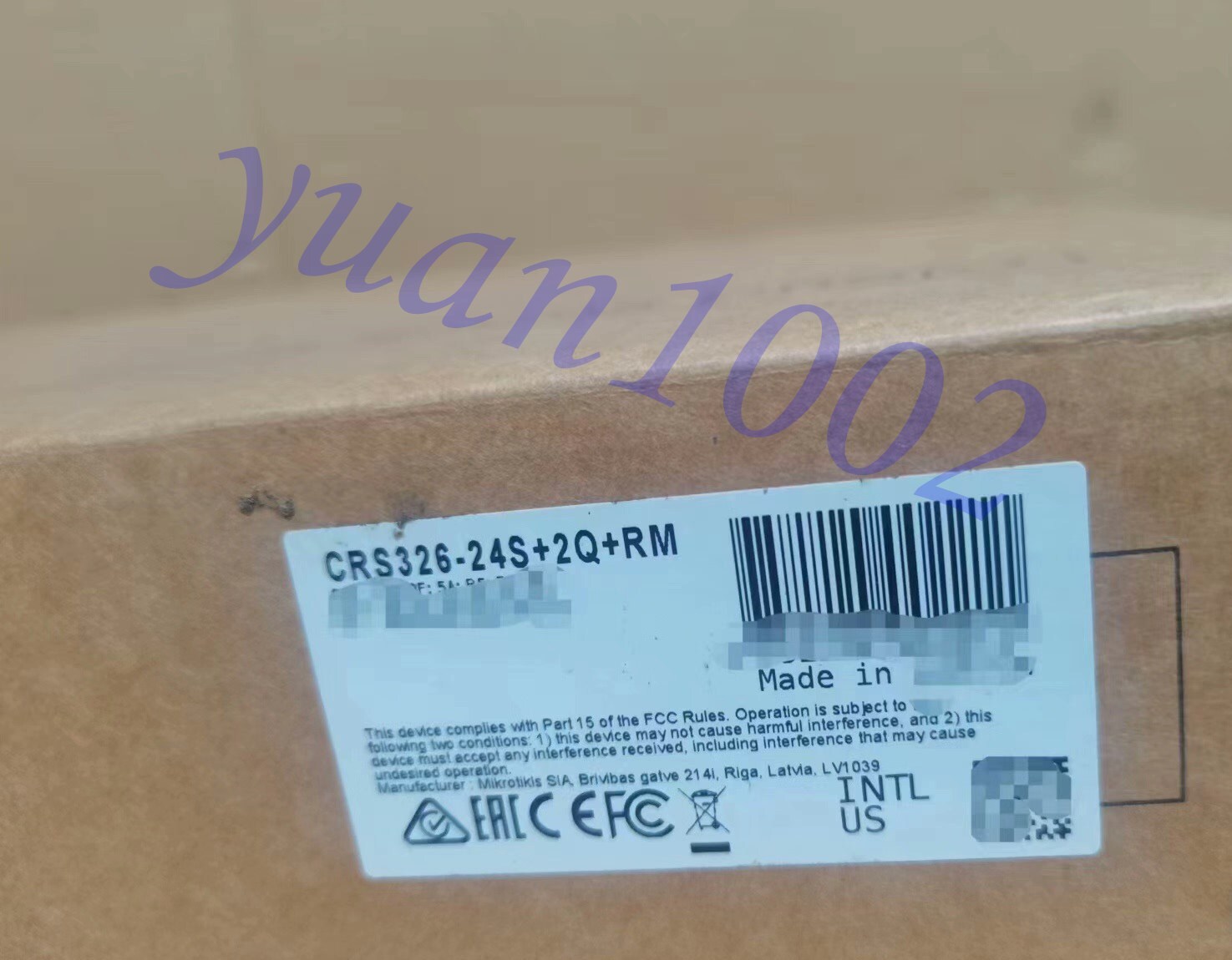 NEW Mikrotik CRS326-24S+2Q+RM Ten gigabit switch Fast delivery Free shipping