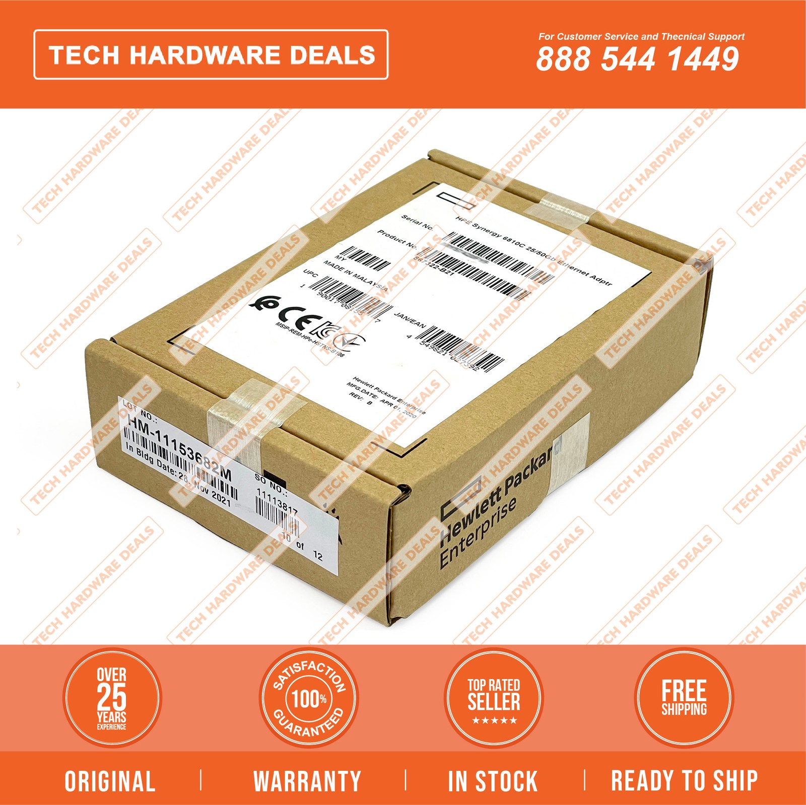869569-001  RETAIL BOX HPE Synergy 6810C 25/50Gb Ethernet Adptr
