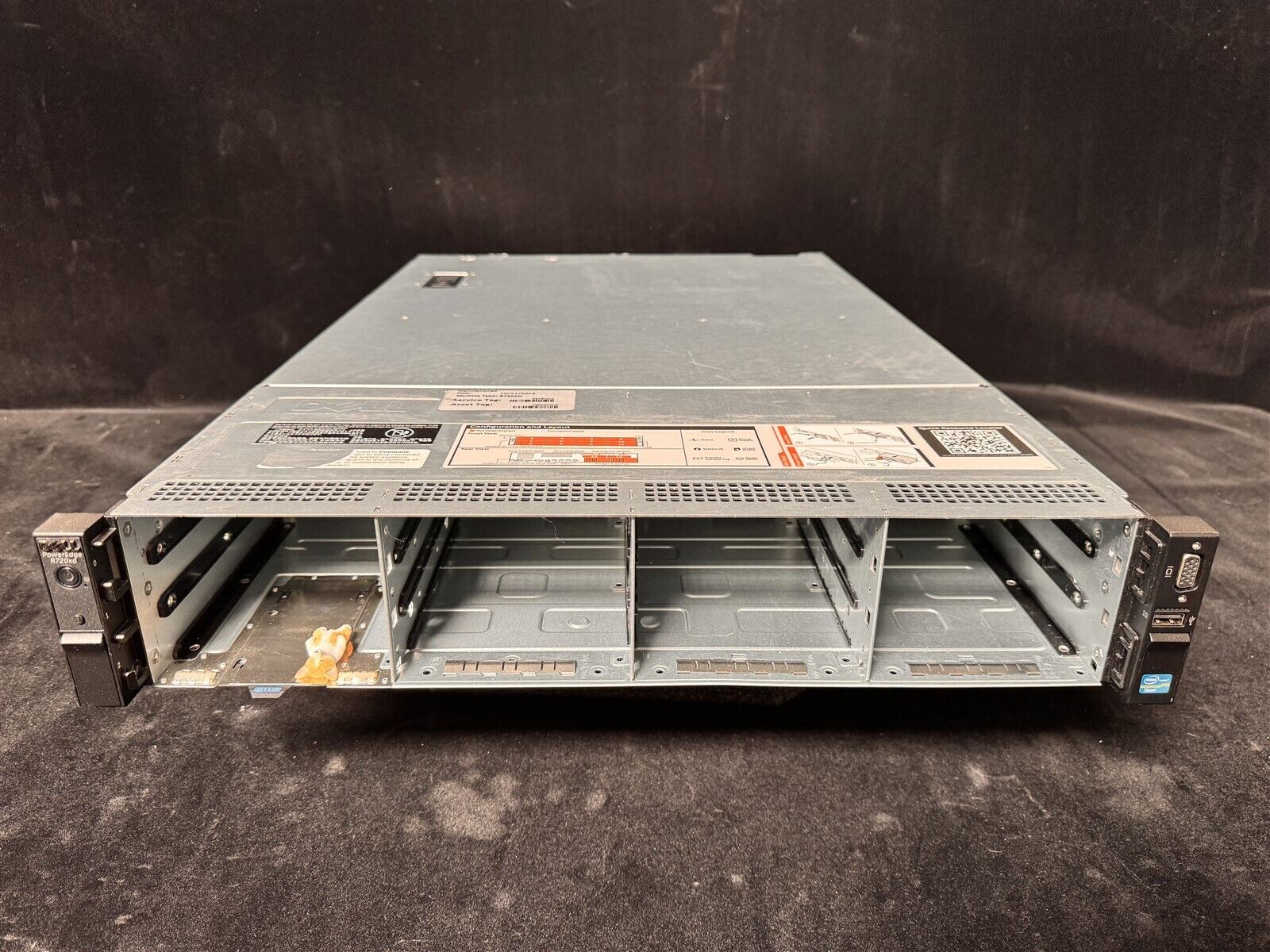 DELL POWEREDGE R720xd 12LFF 2x 10C E5-2680V2 2.8GHz 64GB RAM 12x TRAY 9207-8i