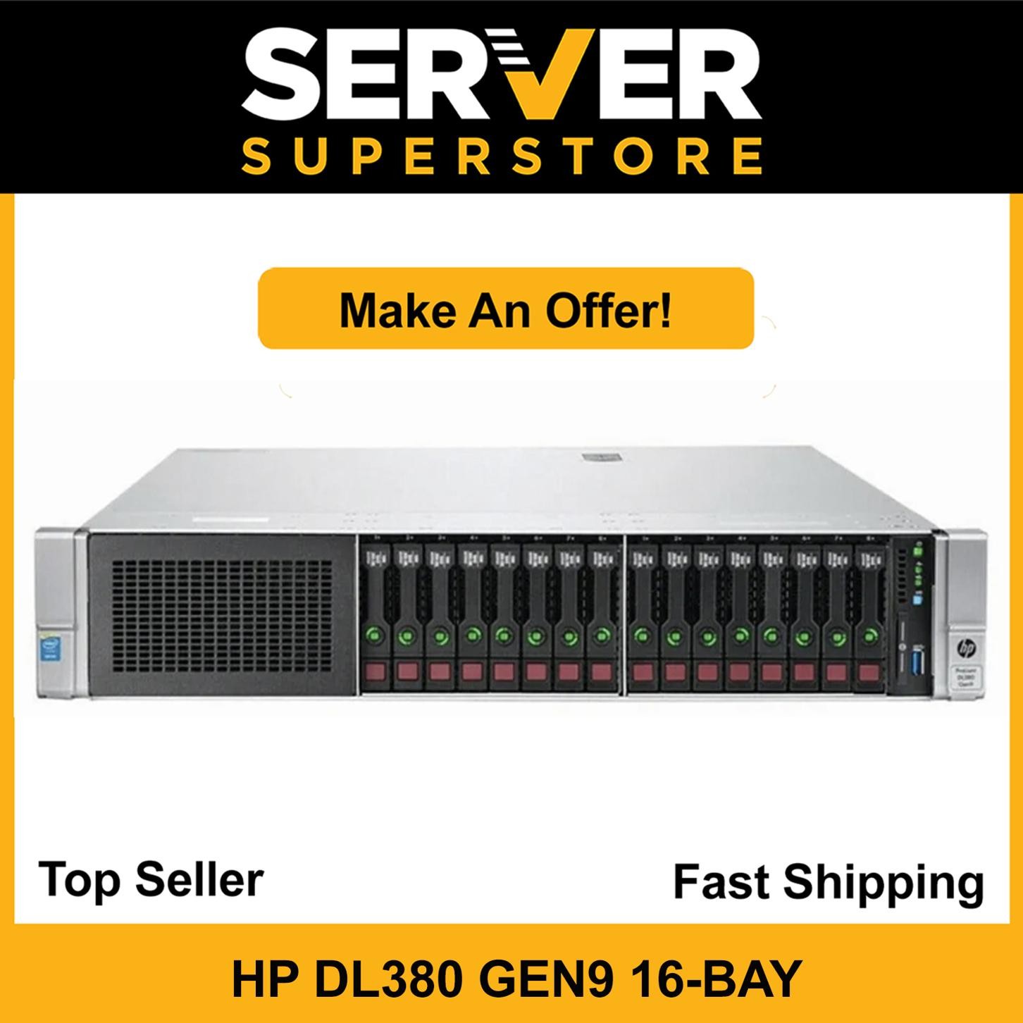 HP ProLiant DL380 G9 Server 2x E5-2680 V3=24 Cores P440ar 256GB RAM 8x 900GB SAS