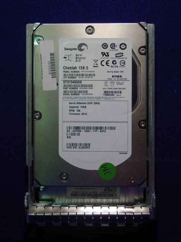 Dell 9Z3066-050 73Gb SAS 15k 3.5″ Hard Drive Dell labeled 4z