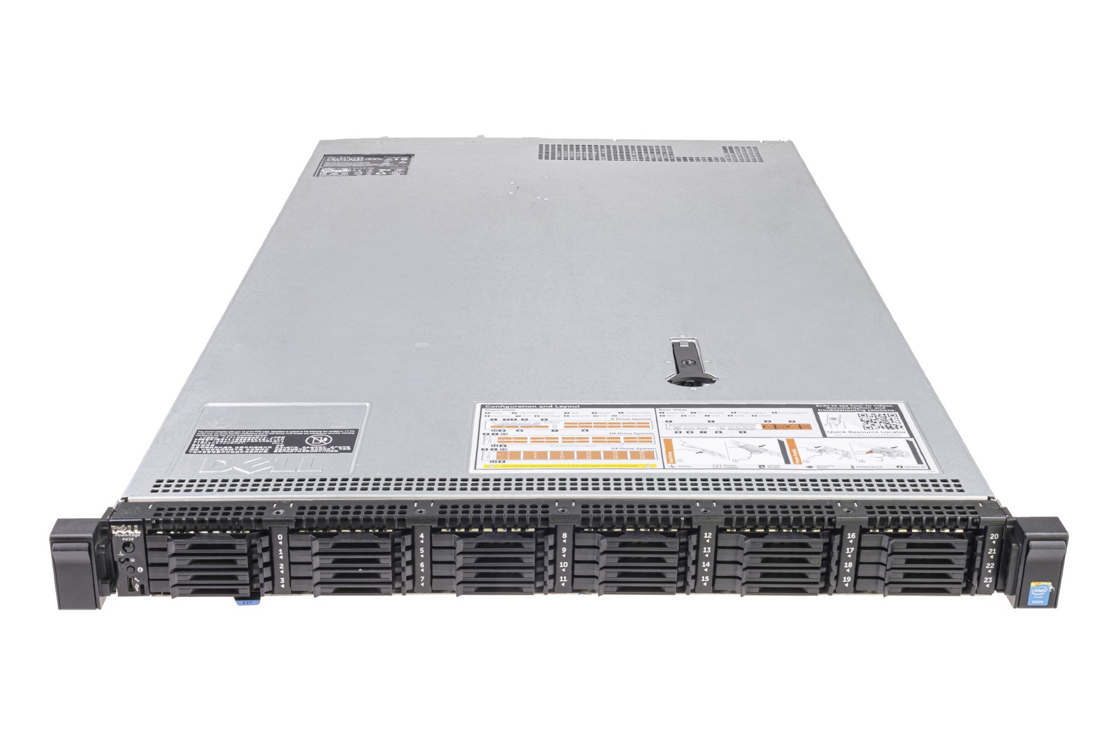 Server Dell PowerEdge R630 24×1.8″ 2xE5-2683v3 64GB 2x200GB SSD H730 iDRAC8