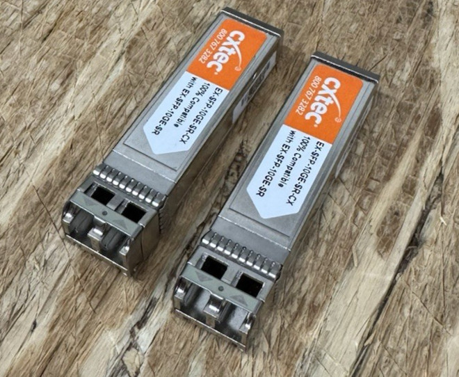 LOT OF 2 EX-SFP-10GE-SR-CX SFP-10G-LR Compatible 10GBase-LR SFP+ Transceiver 10G