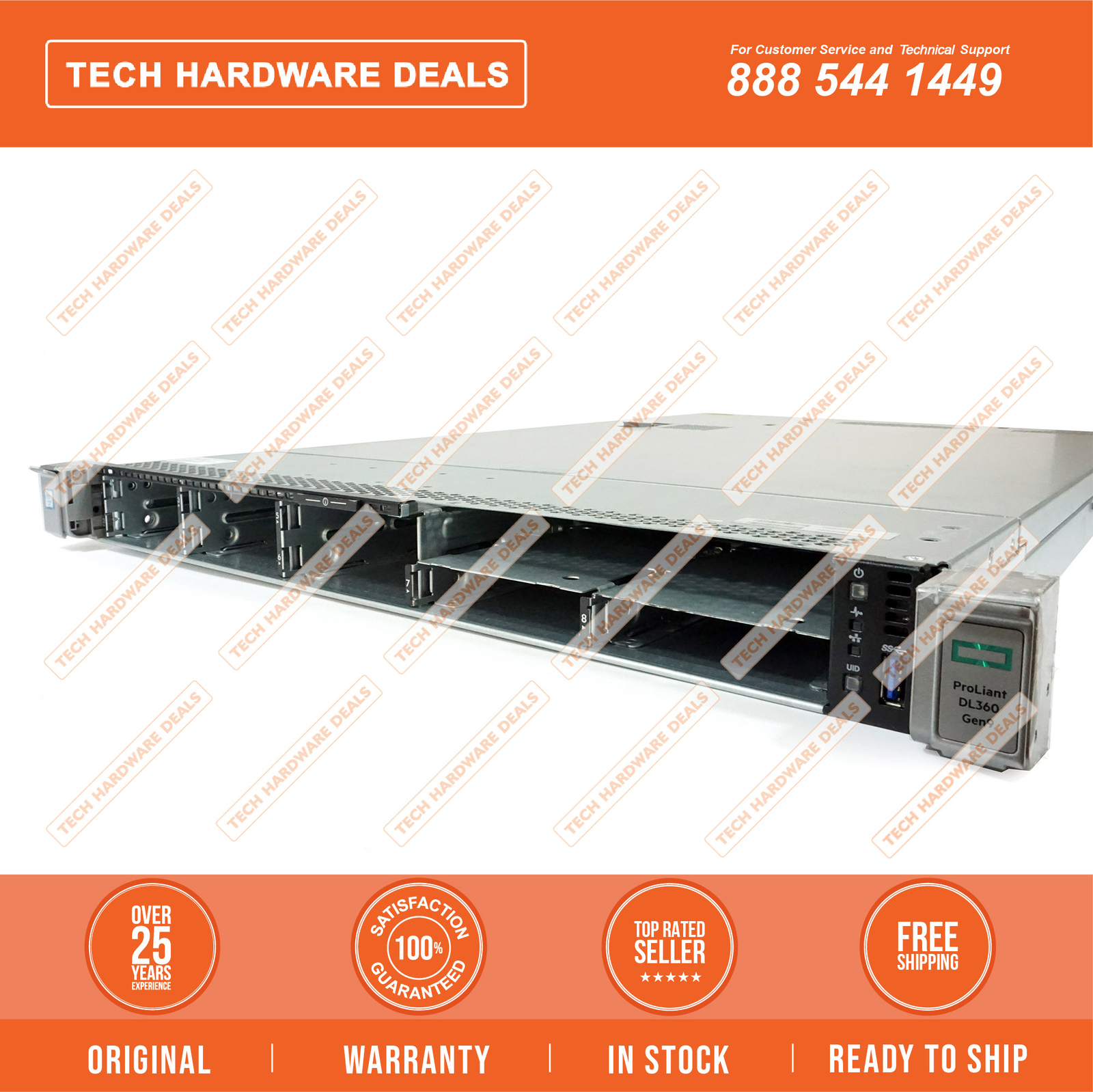 755261-B21    HPE ProLiant DL360 Gen9 E5-2603v3 1P 8GB-R H240ar 500W PS Entry SA