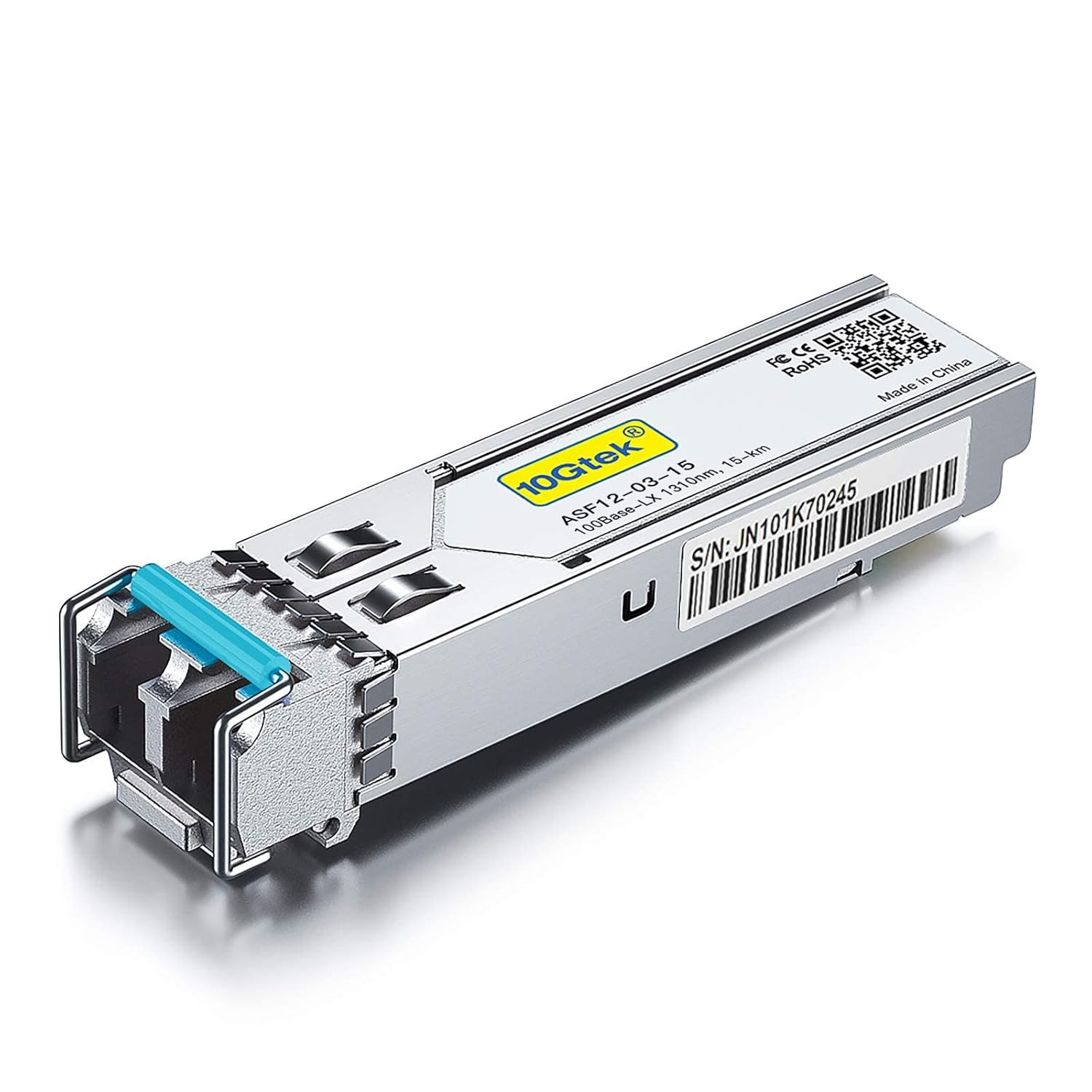 10Gtek 100Base-LX SFP Transceiver, 100M SingleMode Fiber Ethernet Optic Module,