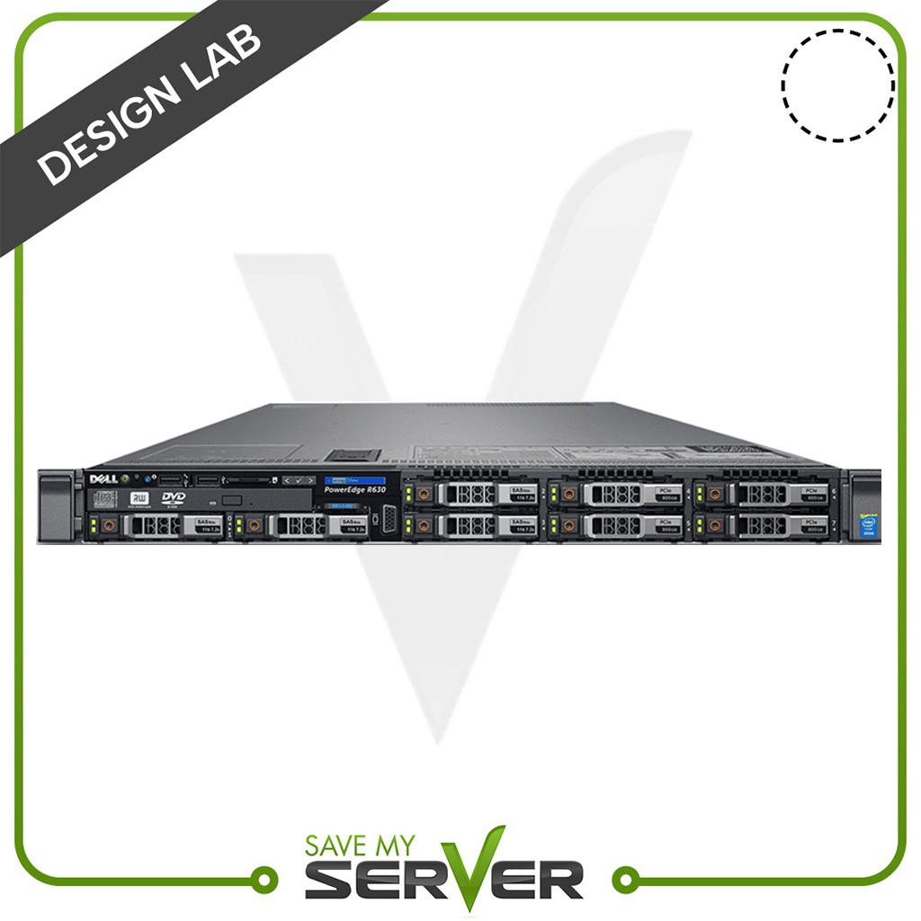 Dell PowerEdge R630 Server | 2x Xeon E5-2699 V4 | 44 Cores | Design Lab