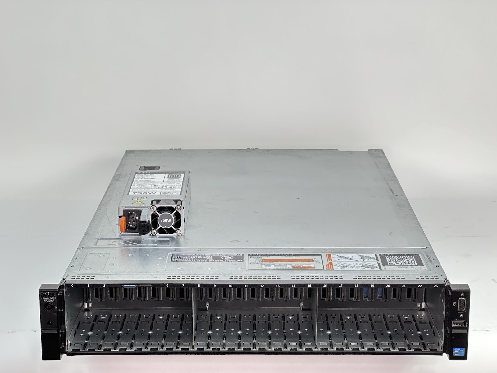 Dell R720xd 26x SFF Intel Xeon E5-2609 16GB No HDD PERC H710 750W PSU SAS 24x