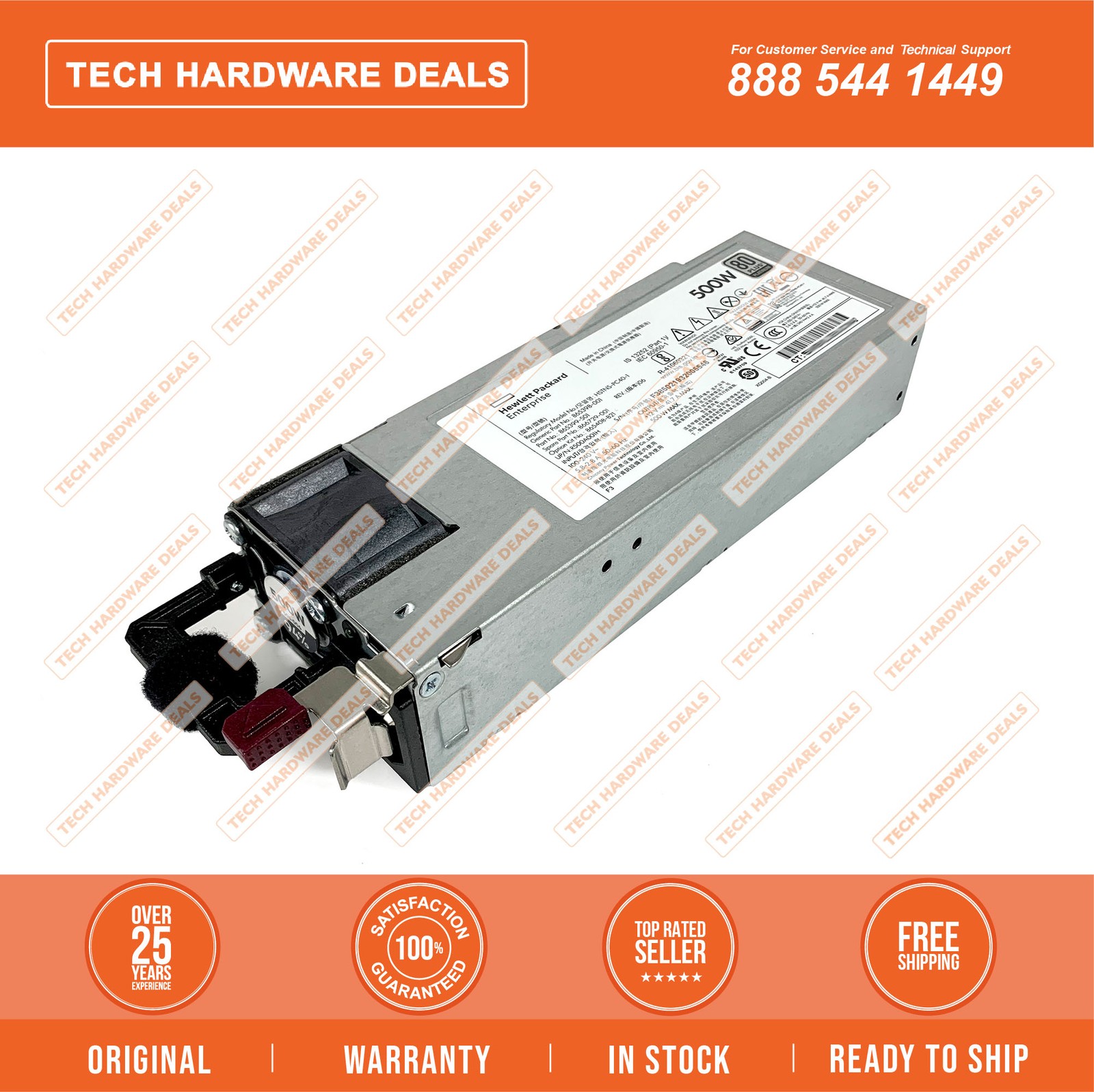 865399-201    HPE 500W Flex Slot Platinum Hot Plug Low Halogen Power Supply Kit
