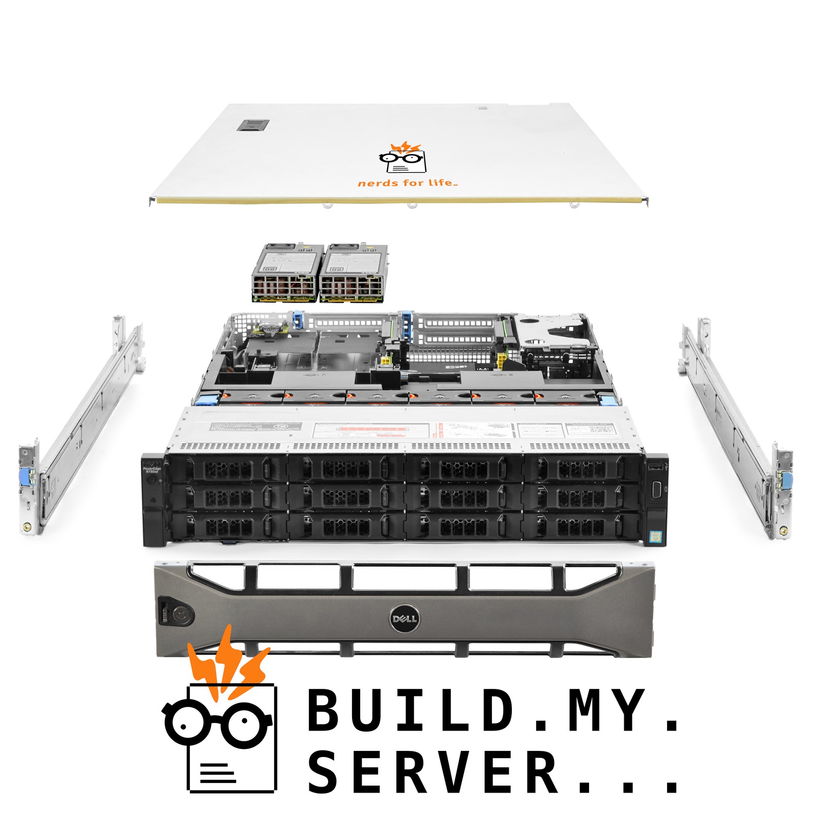 Dell PowerEdge R730xd Server 12-Bay LFF 2.40Ghz 20-Core 128GB RAM 14x Caddies