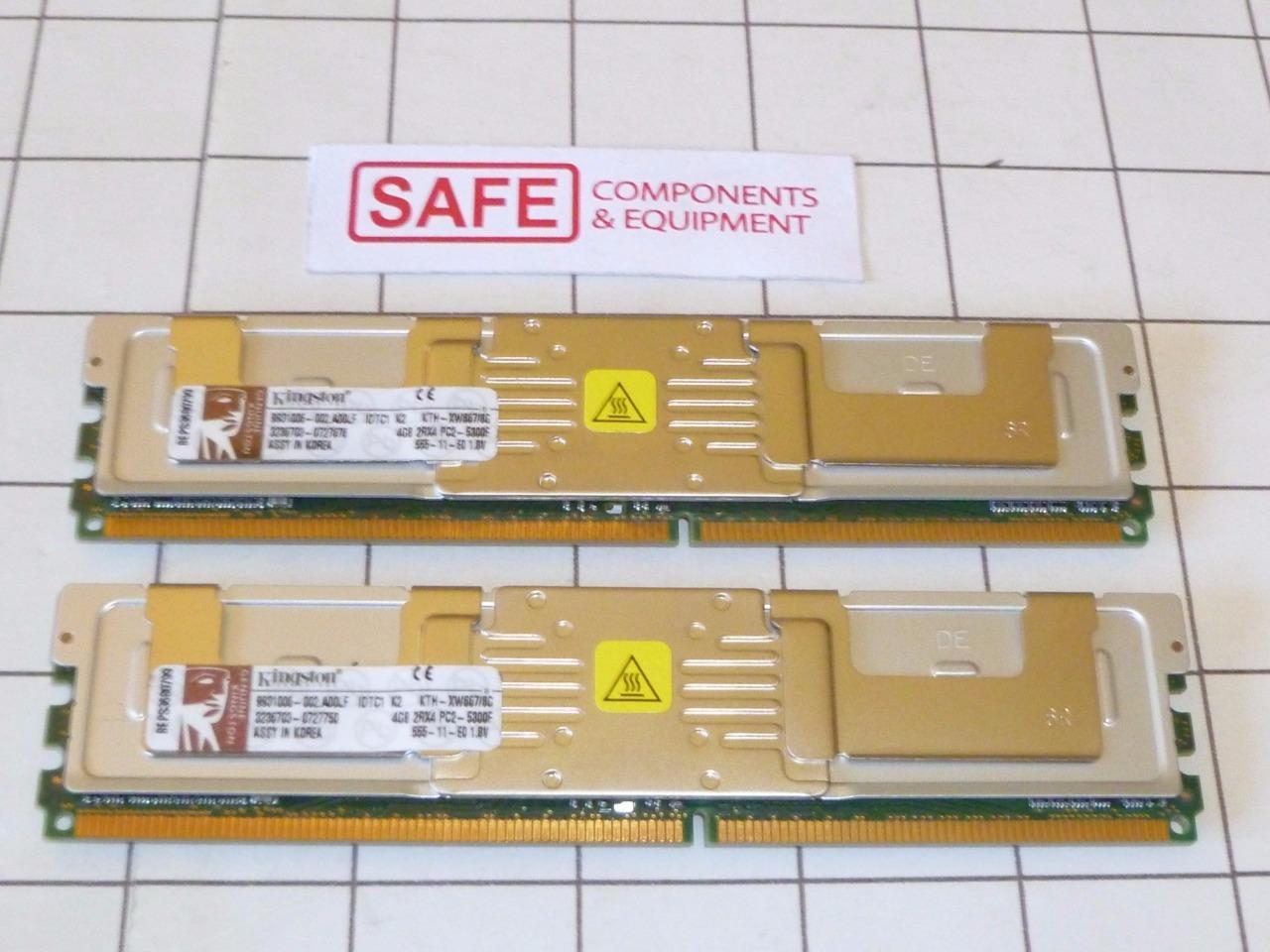 8GB Kit 2x4GB KTH-XW667/8G Kingston 240-Pin DIMM HP-Compaq Server Memory MM-010