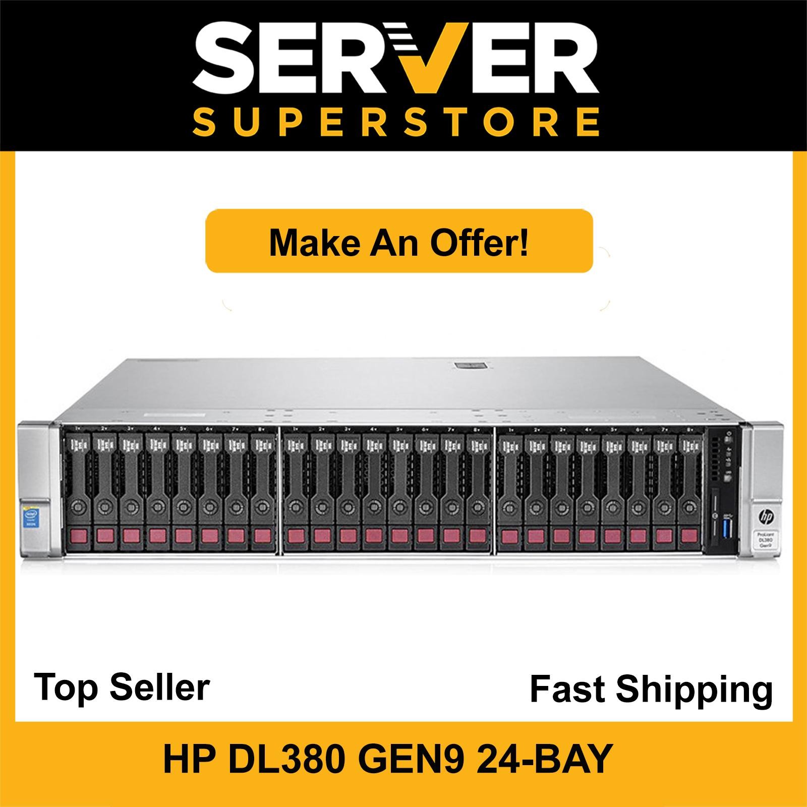 HP ProLiant DL380 G9 Server 2xE5-2660 V4=28 Cores P440ar 64GB 4x900GB SAS +rails