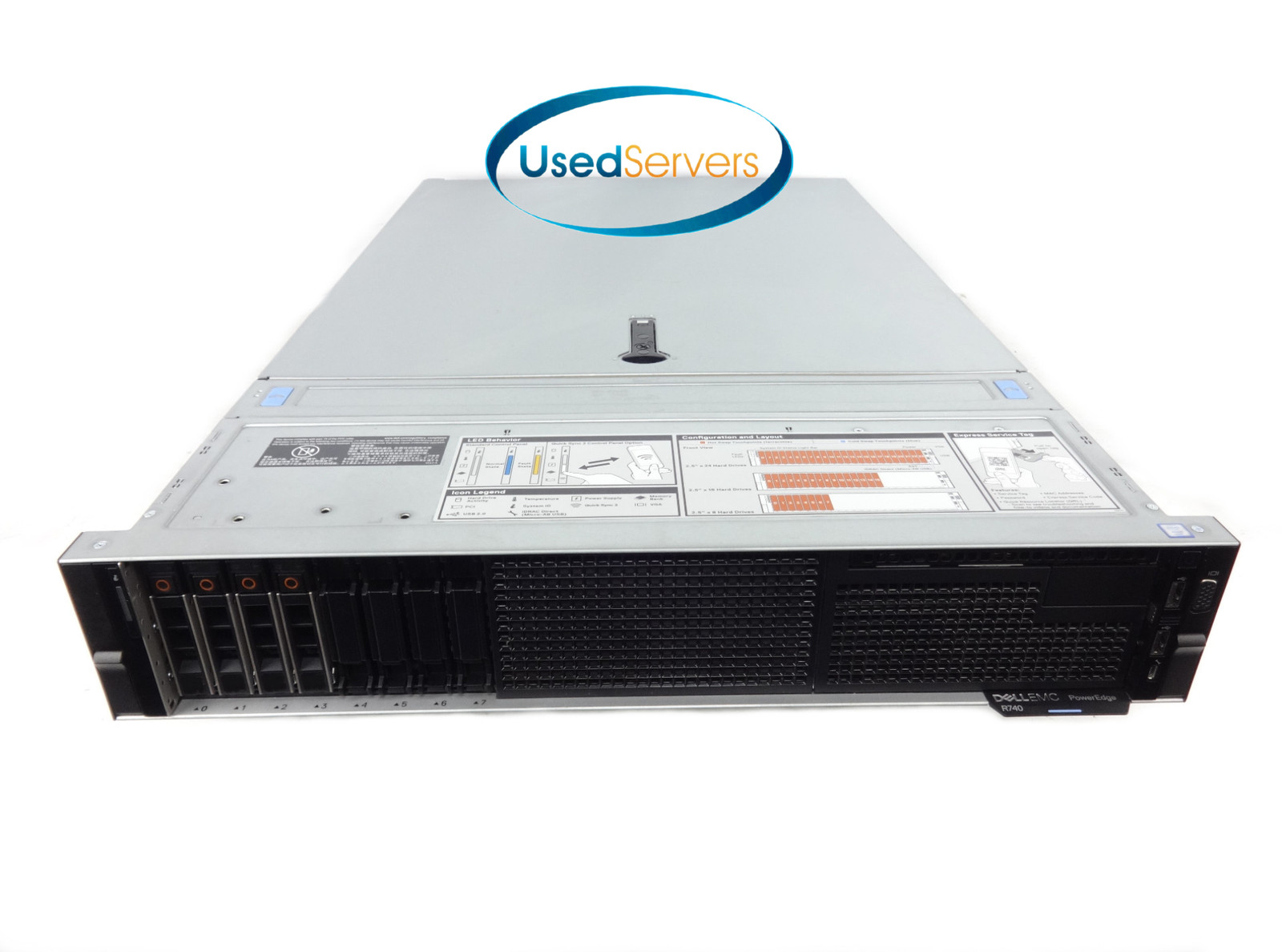 Dell R740 8SFF Server 2xGold 6134 3.2GHZ=16Cores 256GB 4×1.8TB 12G SAS 2x1100W
