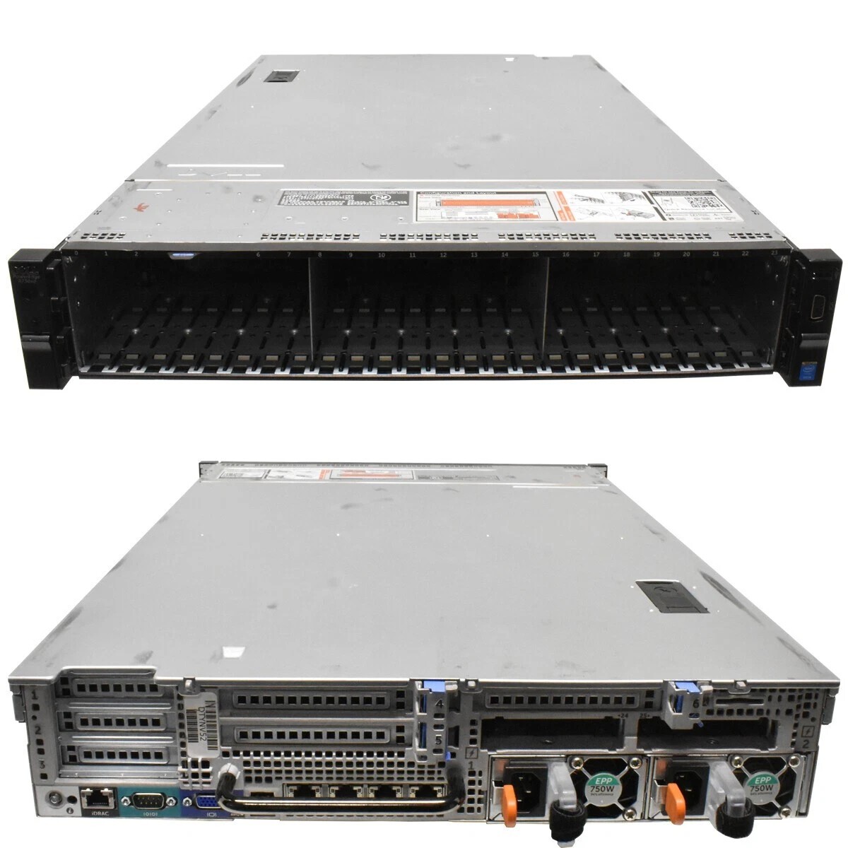 Dell Poweredge R730xd 24SFF 2x Heatsinks 2x PSU H730P NIC CTO Tested