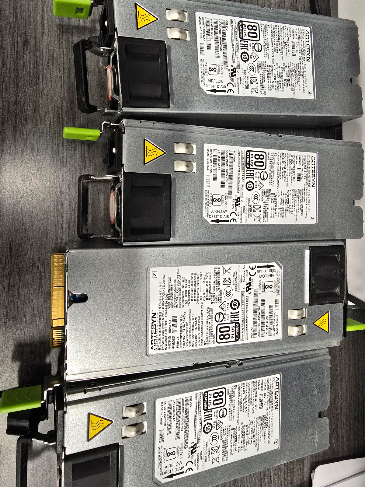 lot of 2x Cisco C220 M5 UCSC-PSU1-1050W Server Power Supply 1050W