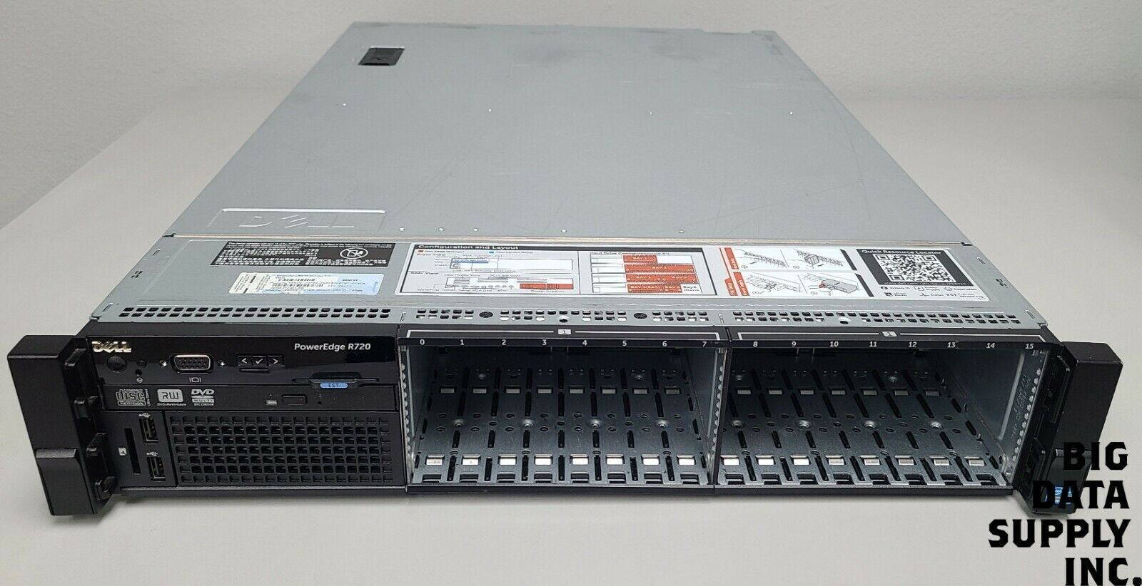 Dell PowerEdge R720 E14S001 Intel E5-2640 Server Rack No HDDs No RAM, P/N 0GR6M9